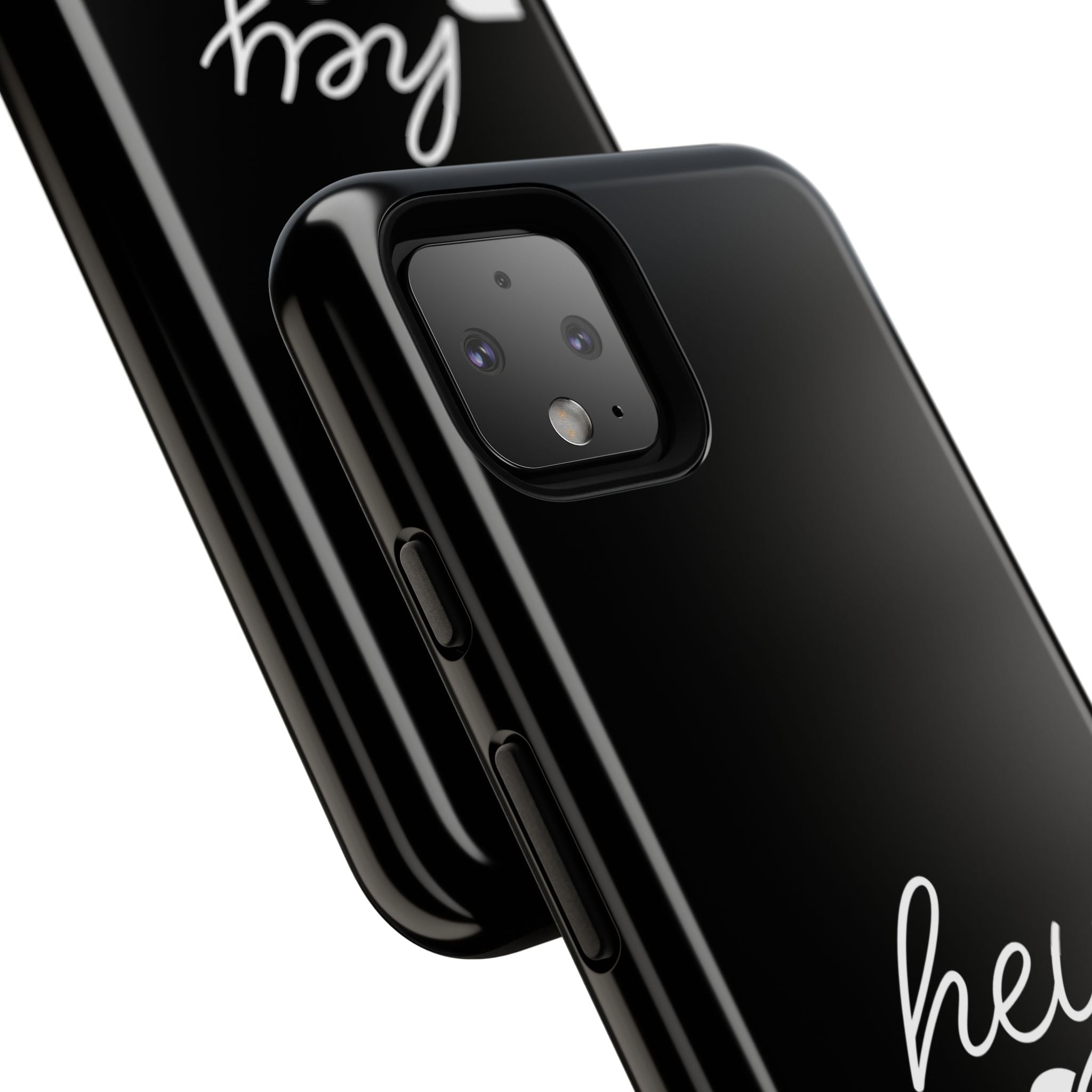 Hey Boo Tough Case, Ghost-Themed Phone Case, Cute Halloween Accessory, Spooky Gift for Friends, Tech Halloween Decor