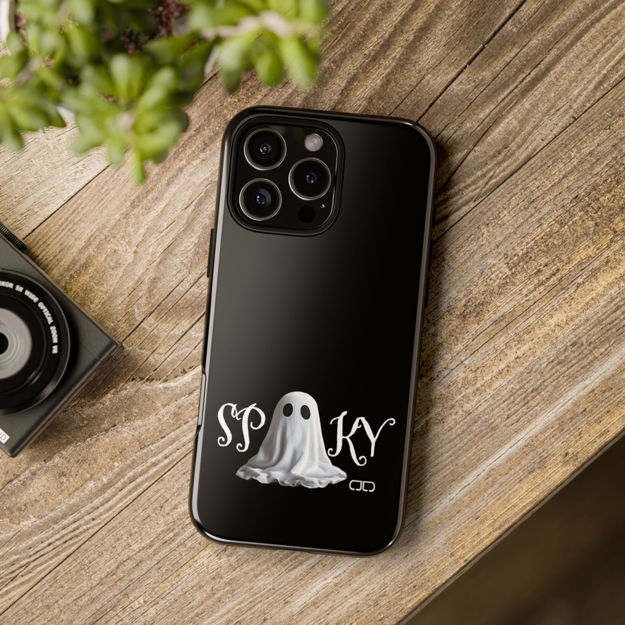 Spooky Ghost Phone Case, Halloween Accessories, Cute Phone Cover, Unique Gift for Ghost Lovers, Trendy Smartphone Decor