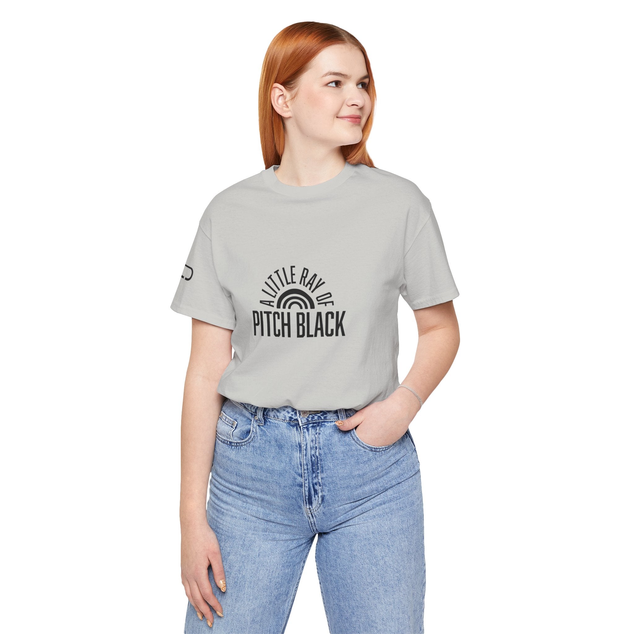 A Little Ray of Pitch Black Tee, Unisex Shirt, Gift for All Occasions, Casual Wear, Statement Tee, Unique Graphic T-Shirt