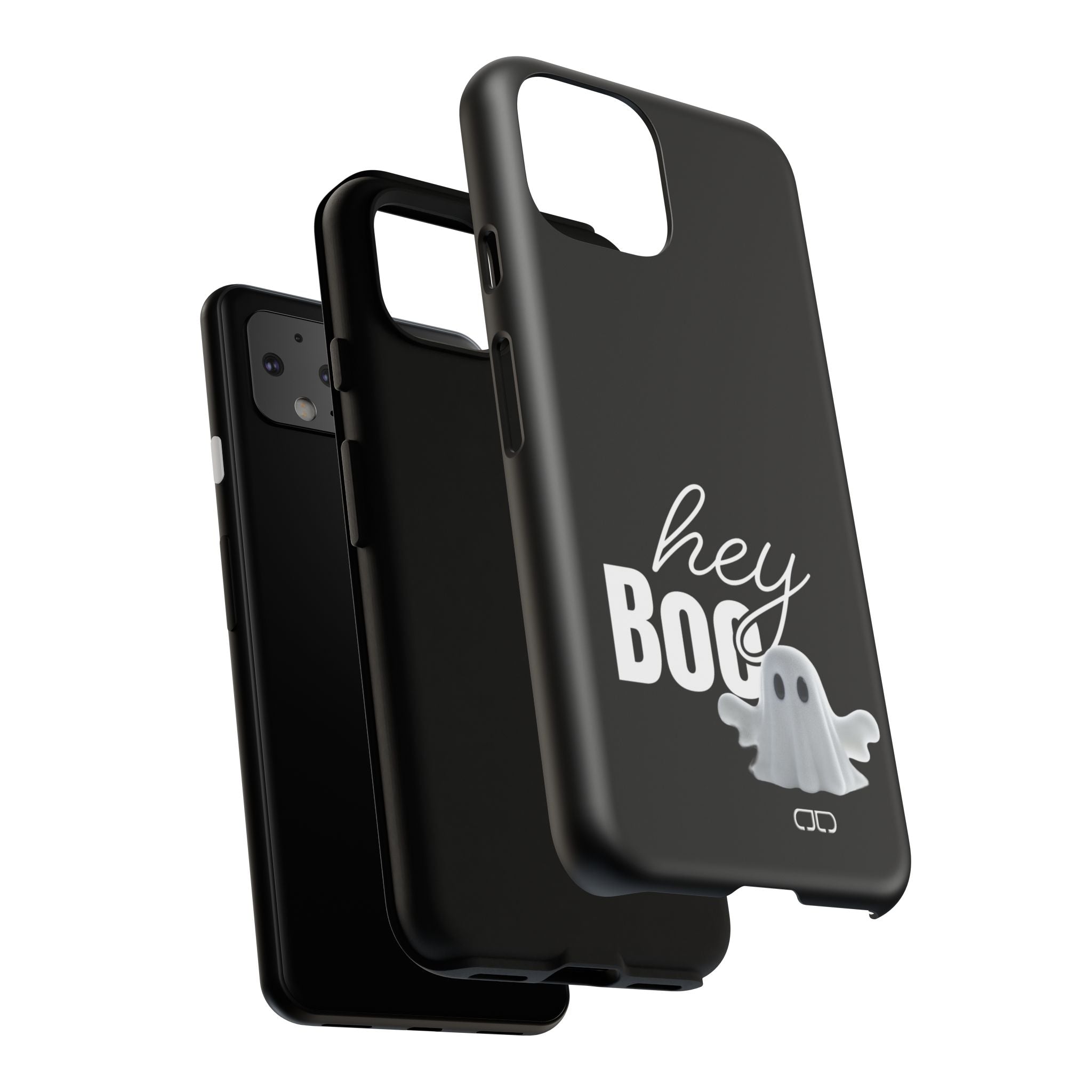 Hey Boo Tough Case, Ghost-Themed Phone Case, Cute Halloween Accessory, Spooky Gift for Friends, Tech Halloween Decor