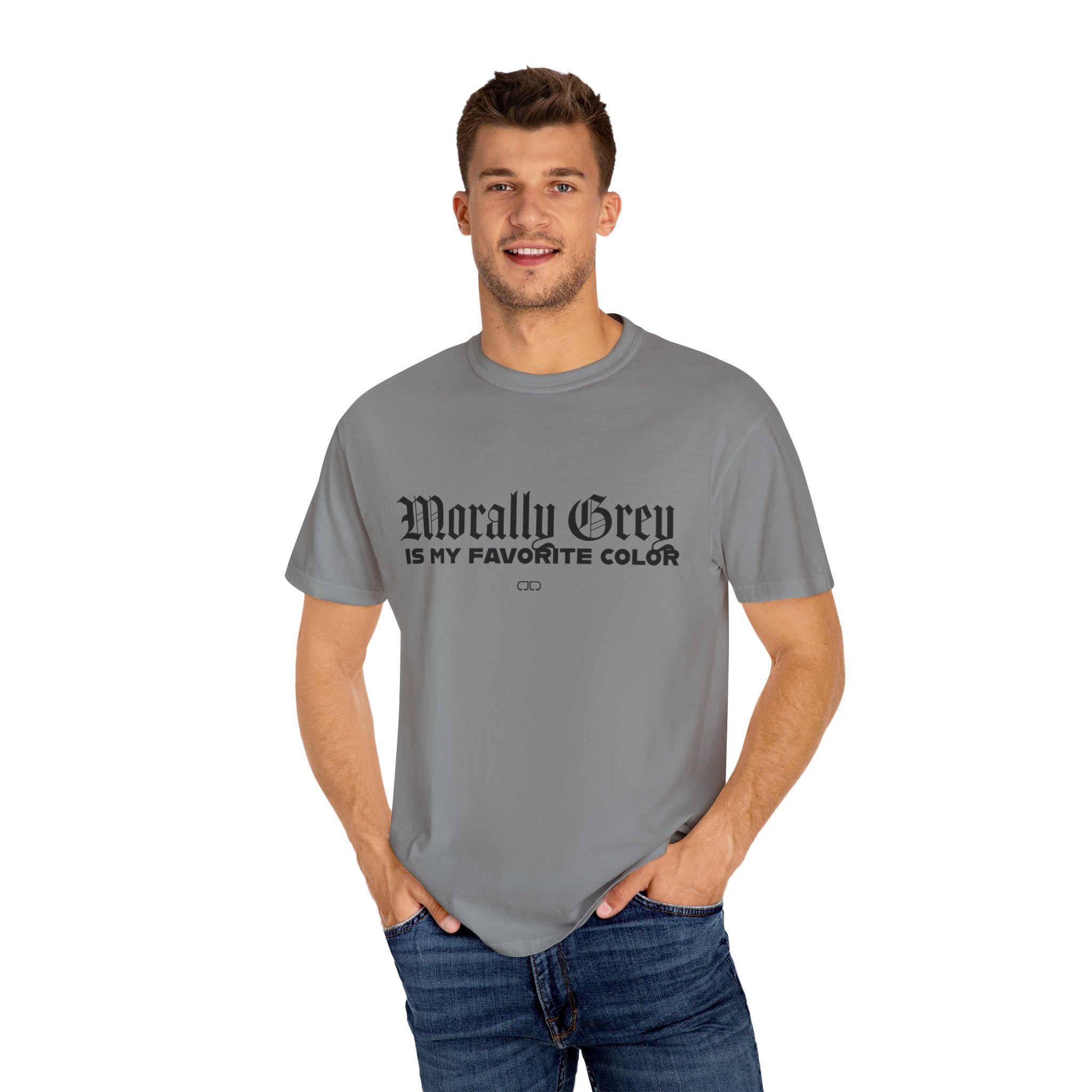 Morally Grey Unisex T-Shirt, Casual Wear, Gift for Friends, Funny Tee, Trendy Fashion, Simple Style