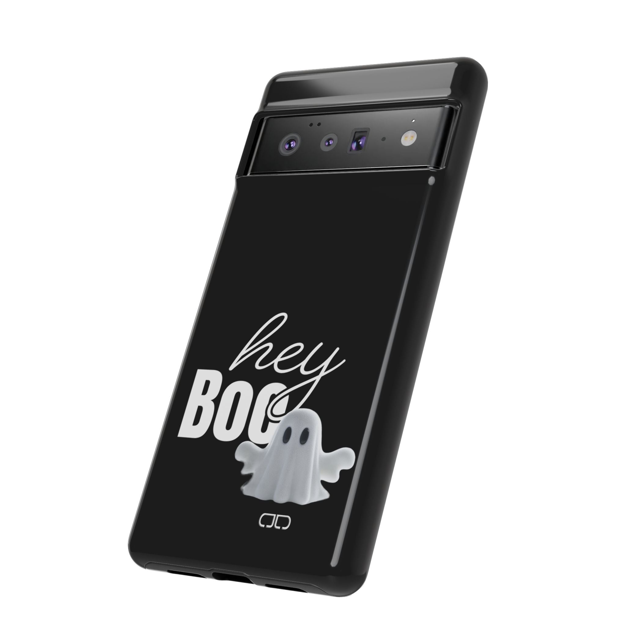 Hey Boo Tough Case, Ghost-Themed Phone Case, Cute Halloween Accessory, Spooky Gift for Friends, Tech Halloween Decor