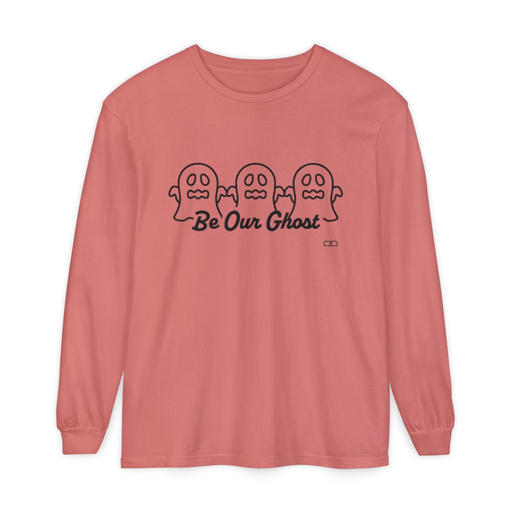 Be Our Ghost - Long Sleeve T-Shirt, Fall Apparel, Halloween Costume, Unisex Tee, Spooky Decor