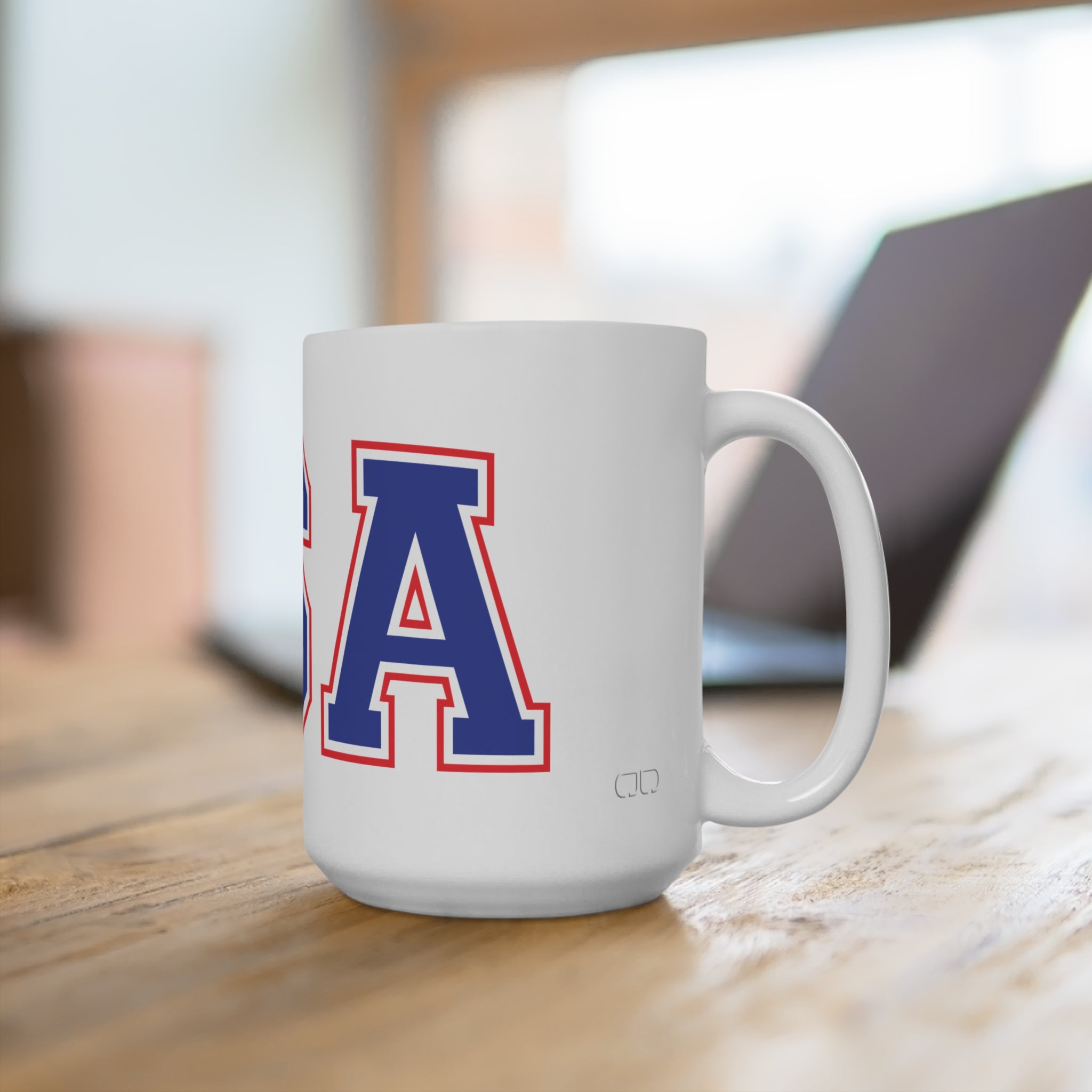 USA Themed Mug, 15oz Coffee Cup, Patriotic Gift for Independence Day, Sports Events, & Everyday Use