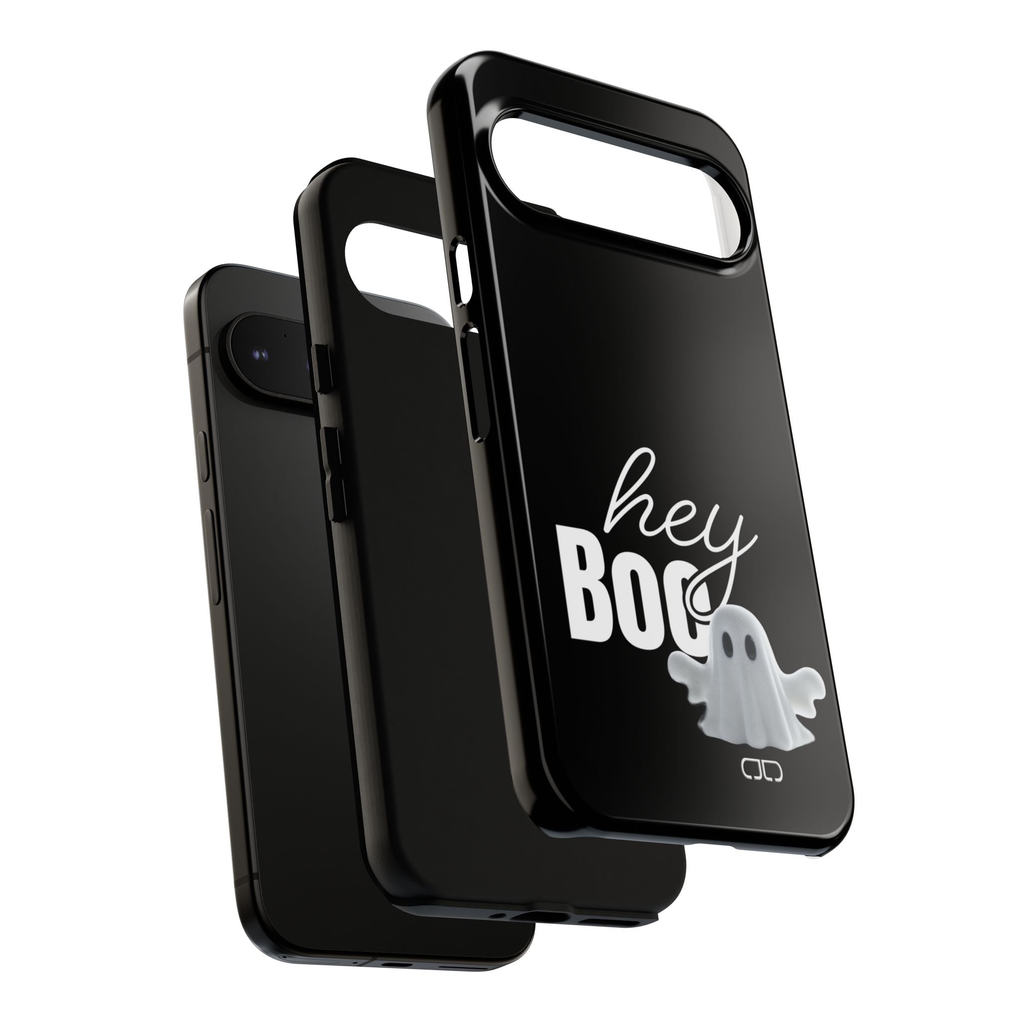 Hey Boo Tough Case, Ghost-Themed Phone Case, Cute Halloween Accessory, Spooky Gift for Friends, Tech Halloween Decor