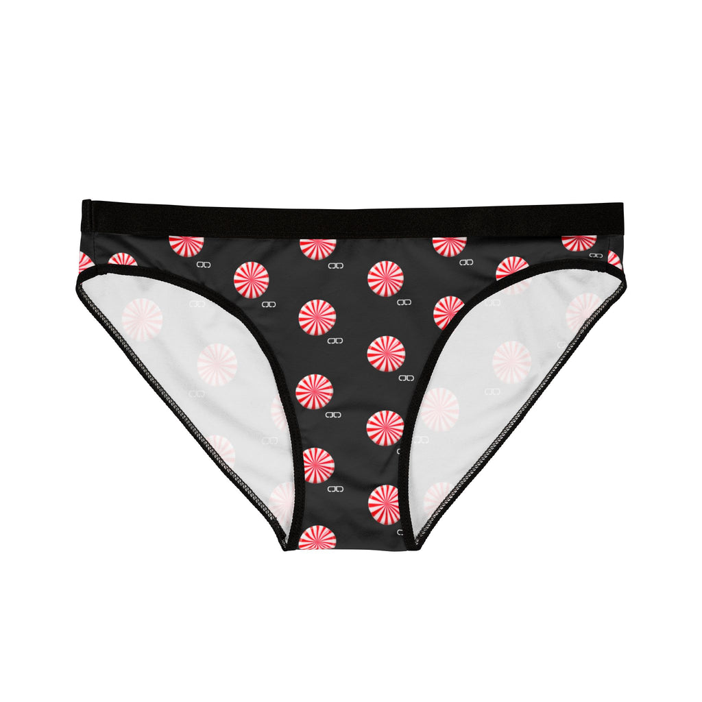 Pink Peppermint Dot Women's Bikini Briefs – Cute Holiday Candy Print