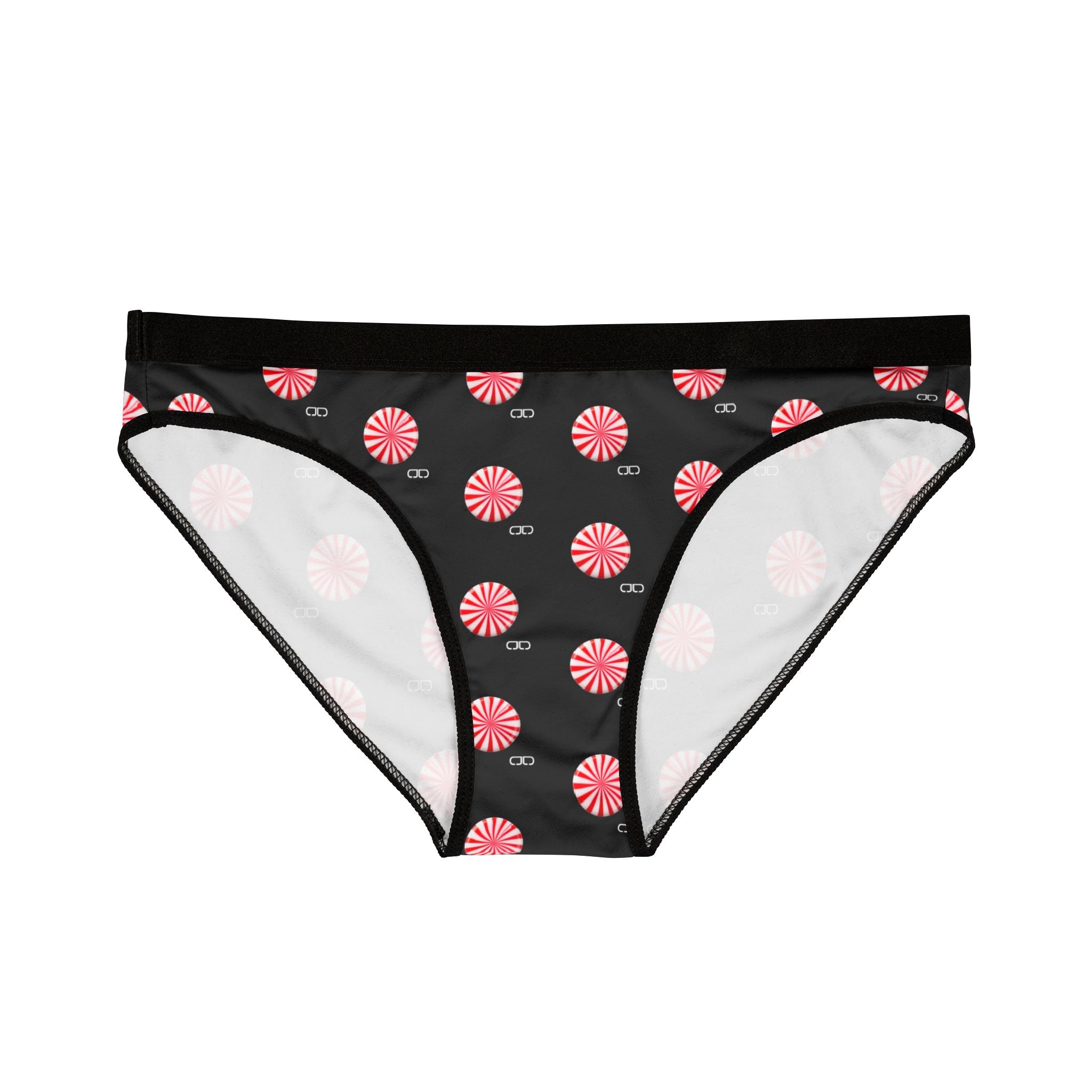 Pink Peppermint Dot Women's Bikini Briefs – Cute Holiday Candy Print