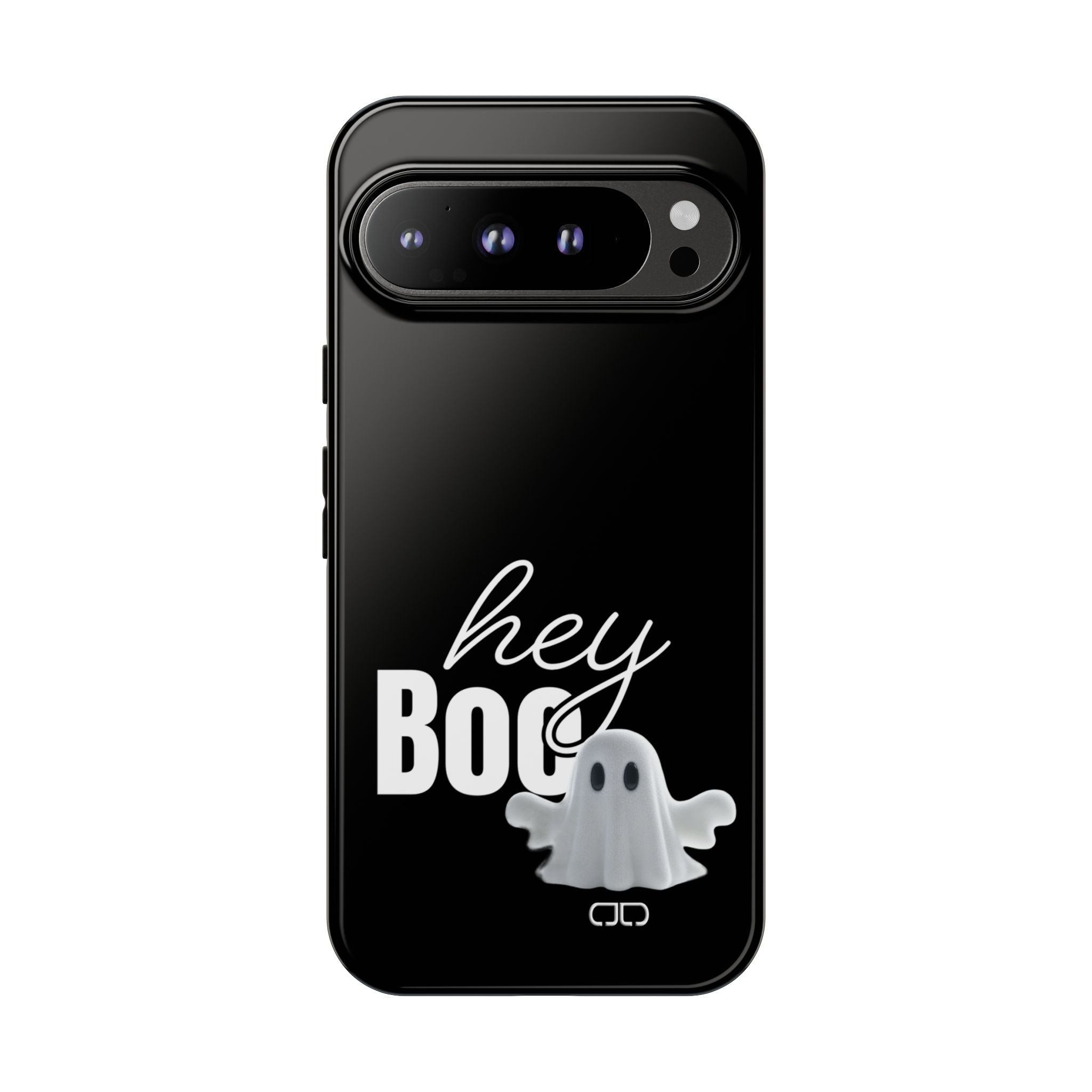 Hey Boo Tough Case, Ghost-Themed Phone Case, Cute Halloween Accessory, Spooky Gift for Friends, Tech Halloween Decor