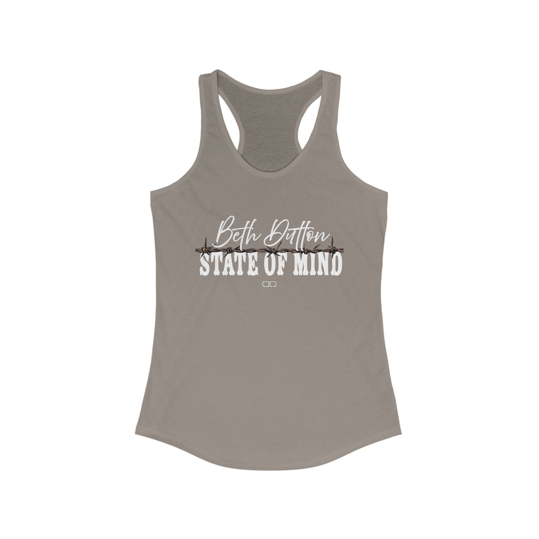 Beth Dutton State of Mind Racerback Tank, Women's Workout Top, Casual Summer Tee, Motivational Gym Wear, Gift for Fitness Enthusiasts