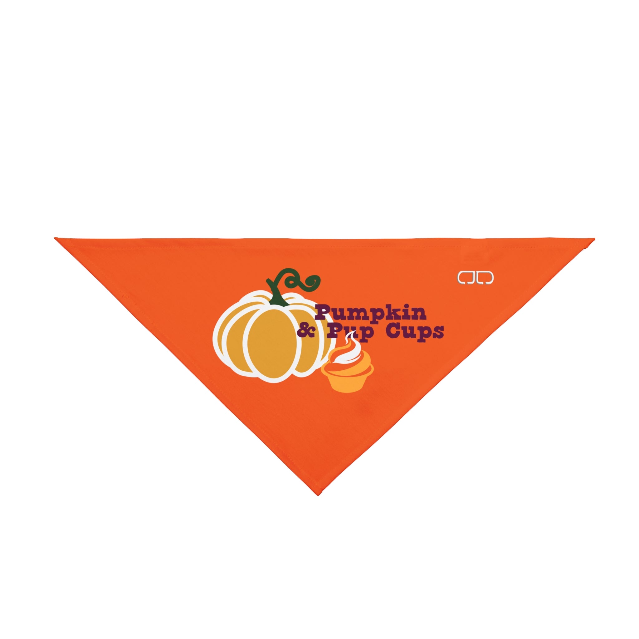 Pumpkin & Pup Cups Pet Bandana for Fall, Dog Accessory, Cute Pet Costume, Autumn Dog Gear, Seasonal Pet Bandana