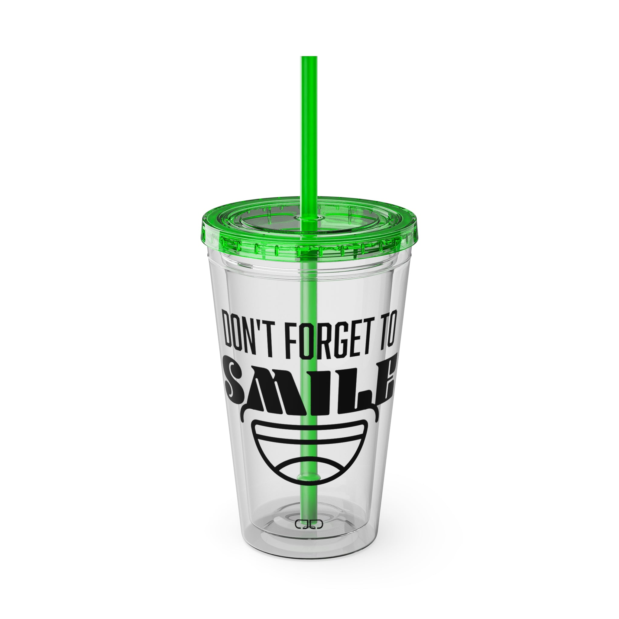 Don't Forget to Smile - Fun Travel Mug, Motivational Drinkware, Summer Beach Cup, Gift for Friends, [...]