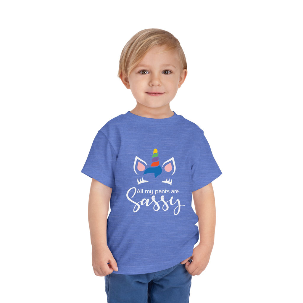 Sassy Pants Unicorn Toddler Tee, Cute Child's Shirt, Birthday Gift for Kids, Playful Unicorn T-Shirt, Adorable Toddler Gift, Kids Party