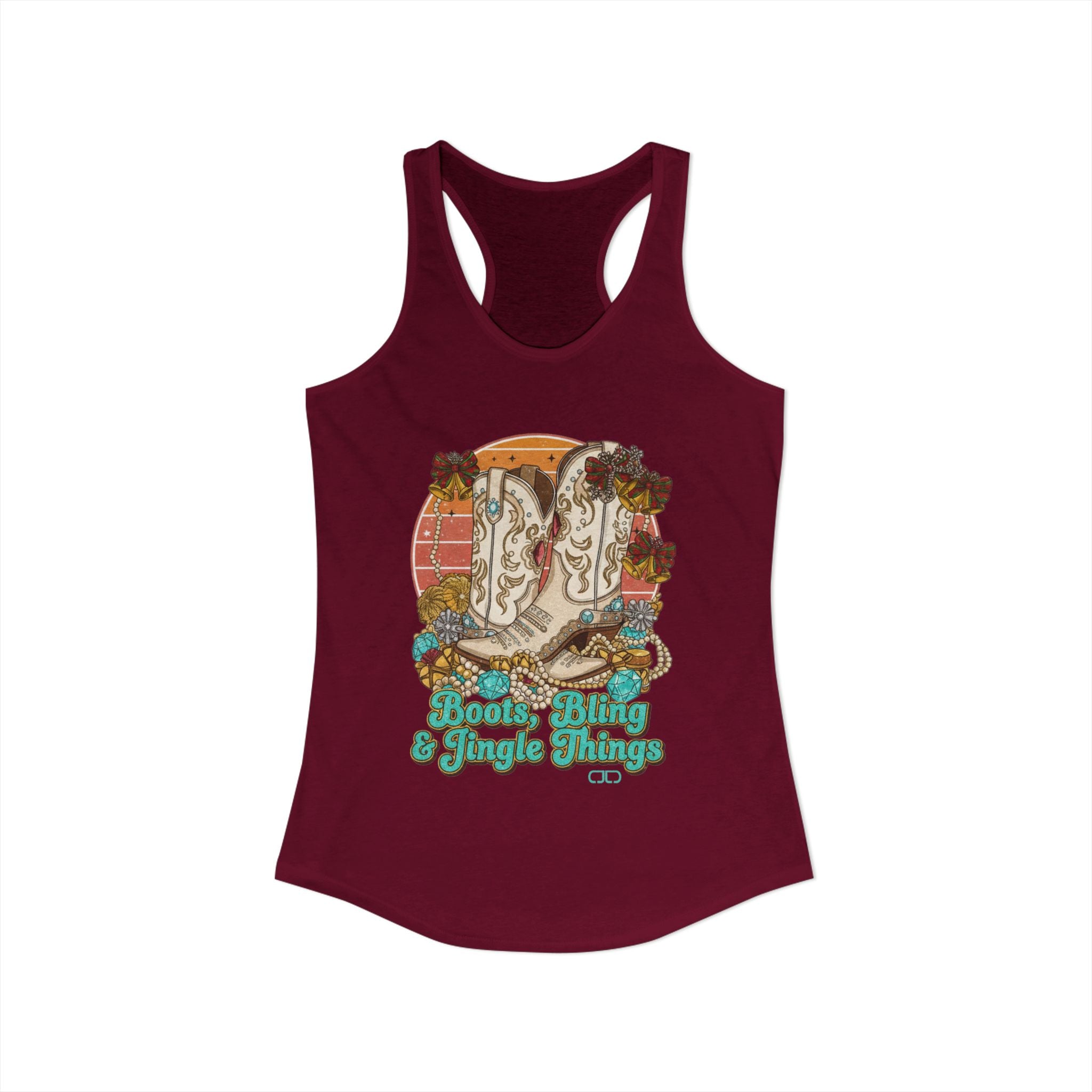 Boots, Bling, and Jingle Things Tanktop