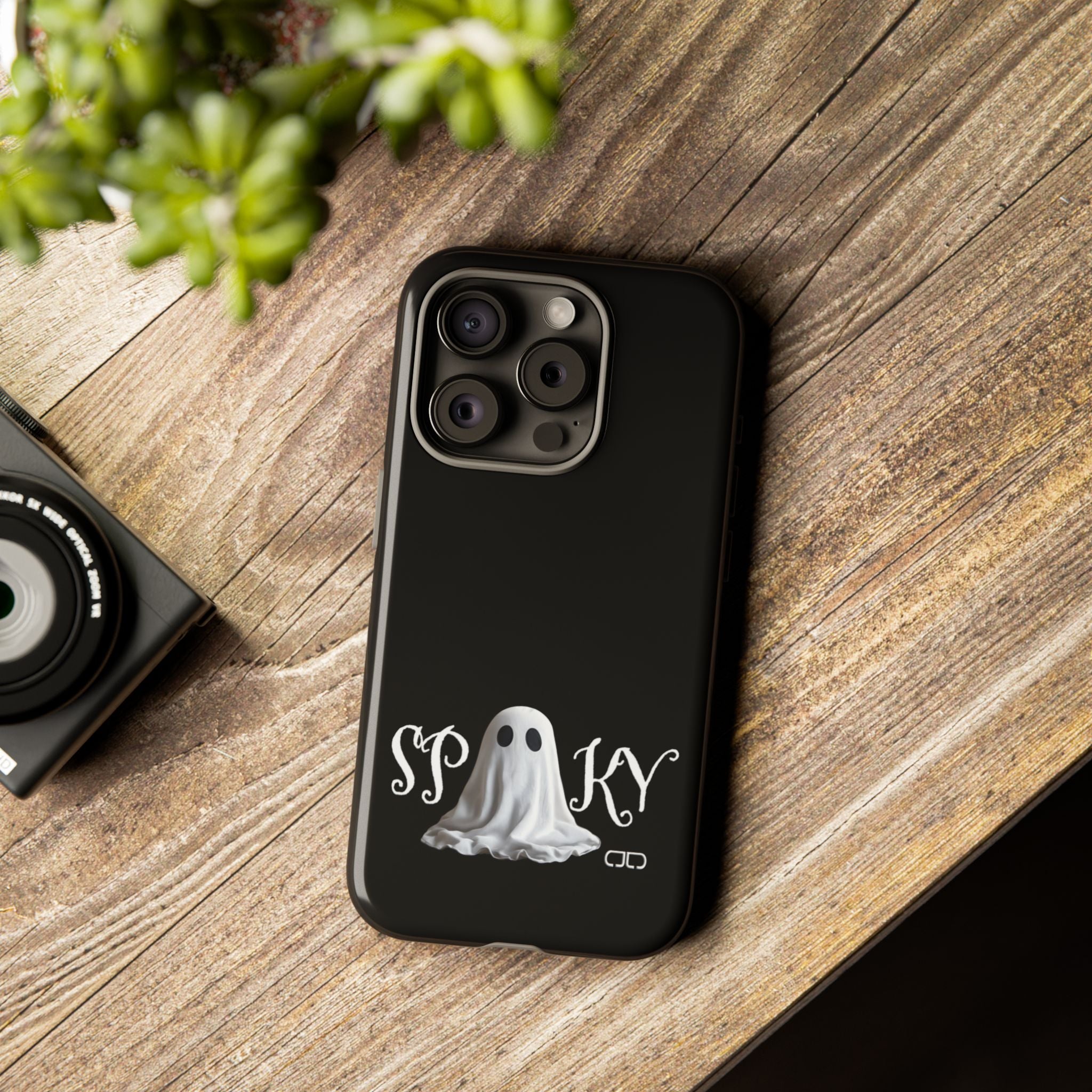 Spooky Ghost Phone Case, Halloween Accessories, Cute Phone Cover, Unique Gift for Ghost Lovers, Trendy Smartphone Decor