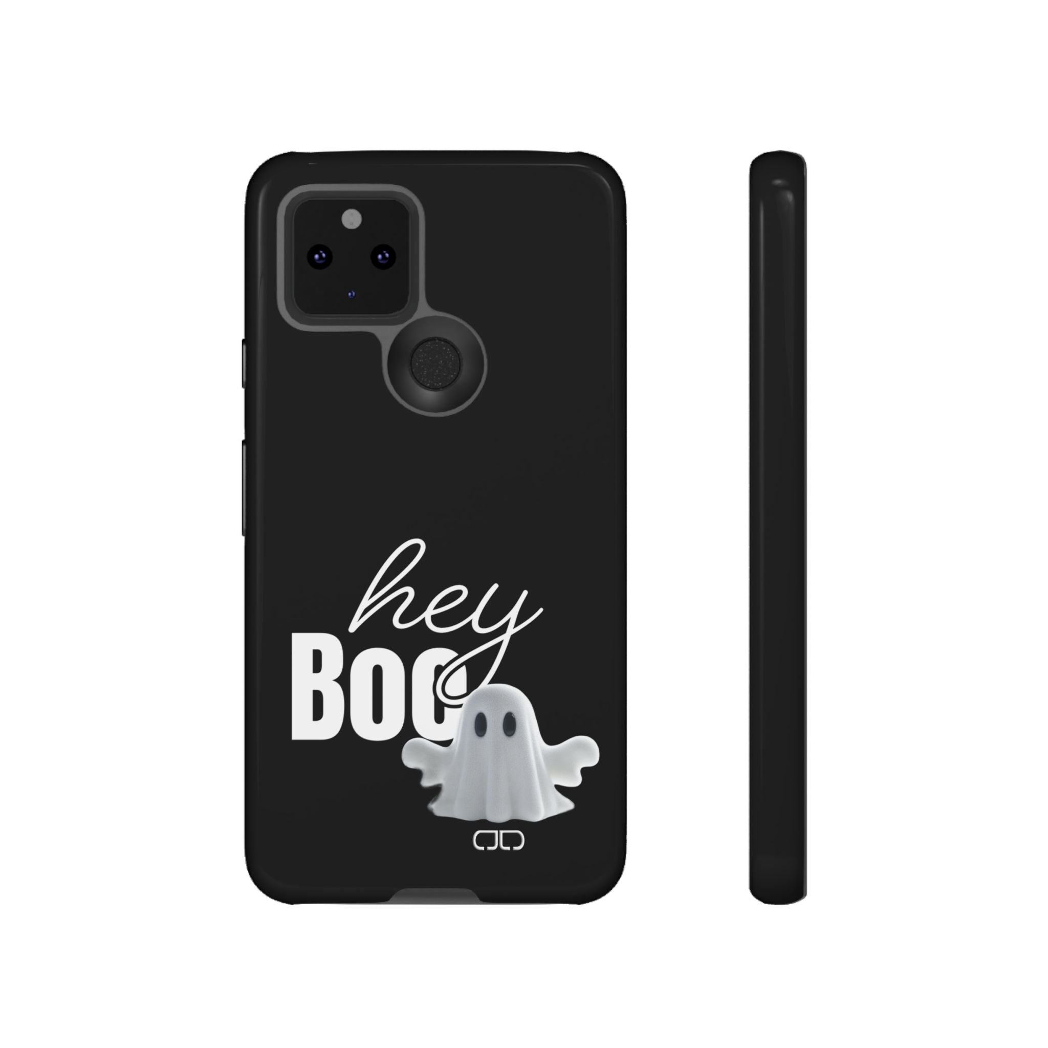 Hey Boo Tough Case, Ghost-Themed Phone Case, Cute Halloween Accessory, Spooky Gift for Friends, Tech Halloween Decor