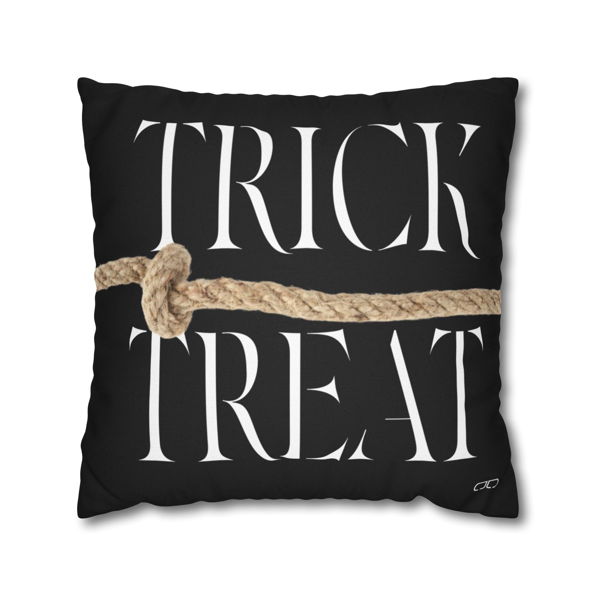 Halloween Trick or Treat Pillowcase, Spun Polyester Home Decor, Cozy Autumn Vibes, Seasonal Cushion Cover, Perfect for Fall Celebrations