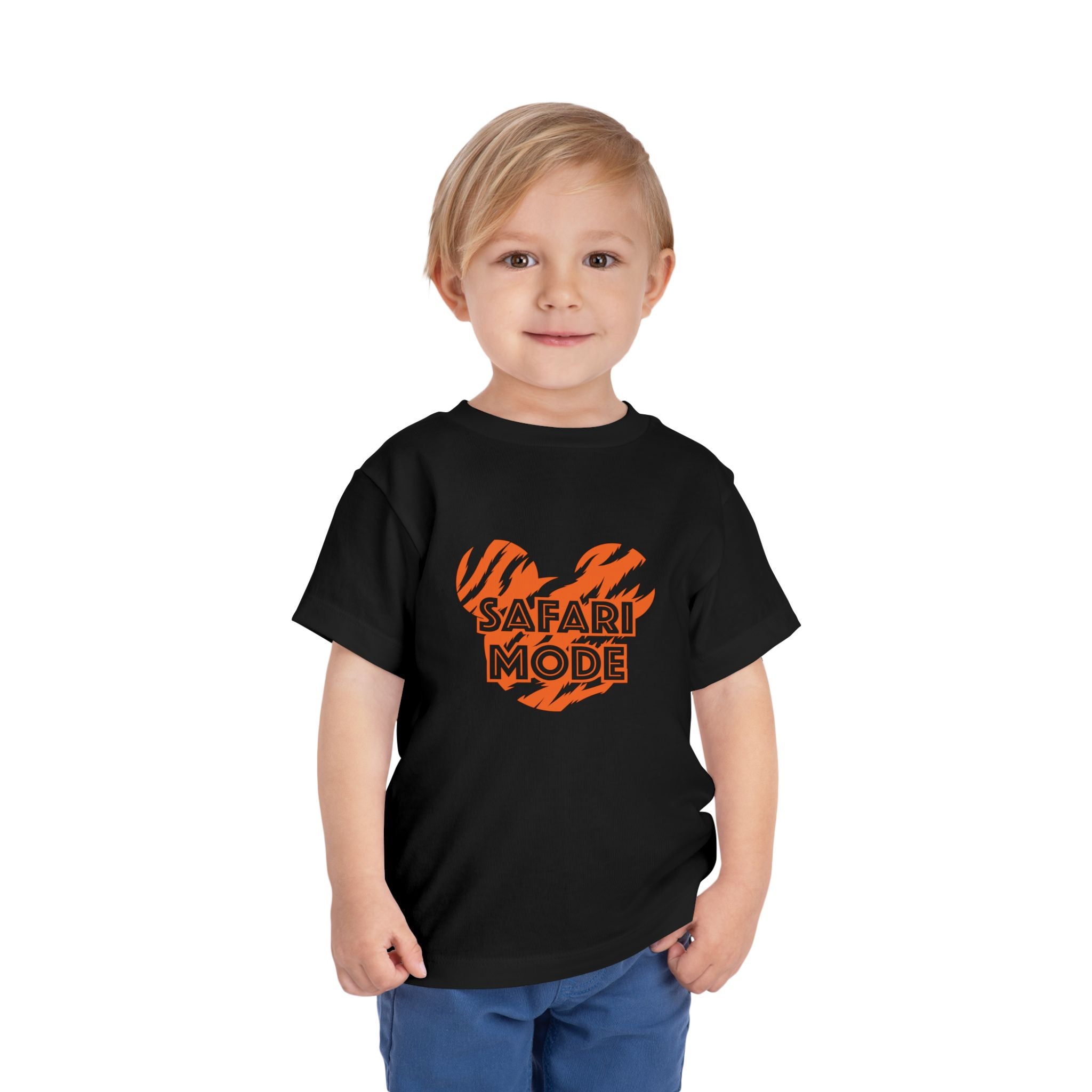 Safari Mode Tiger Toddler Tee, Cute Kids T-Shirt, Animal Adventure Shirt, Jungle Theme Outfit, Kids Summer Wear