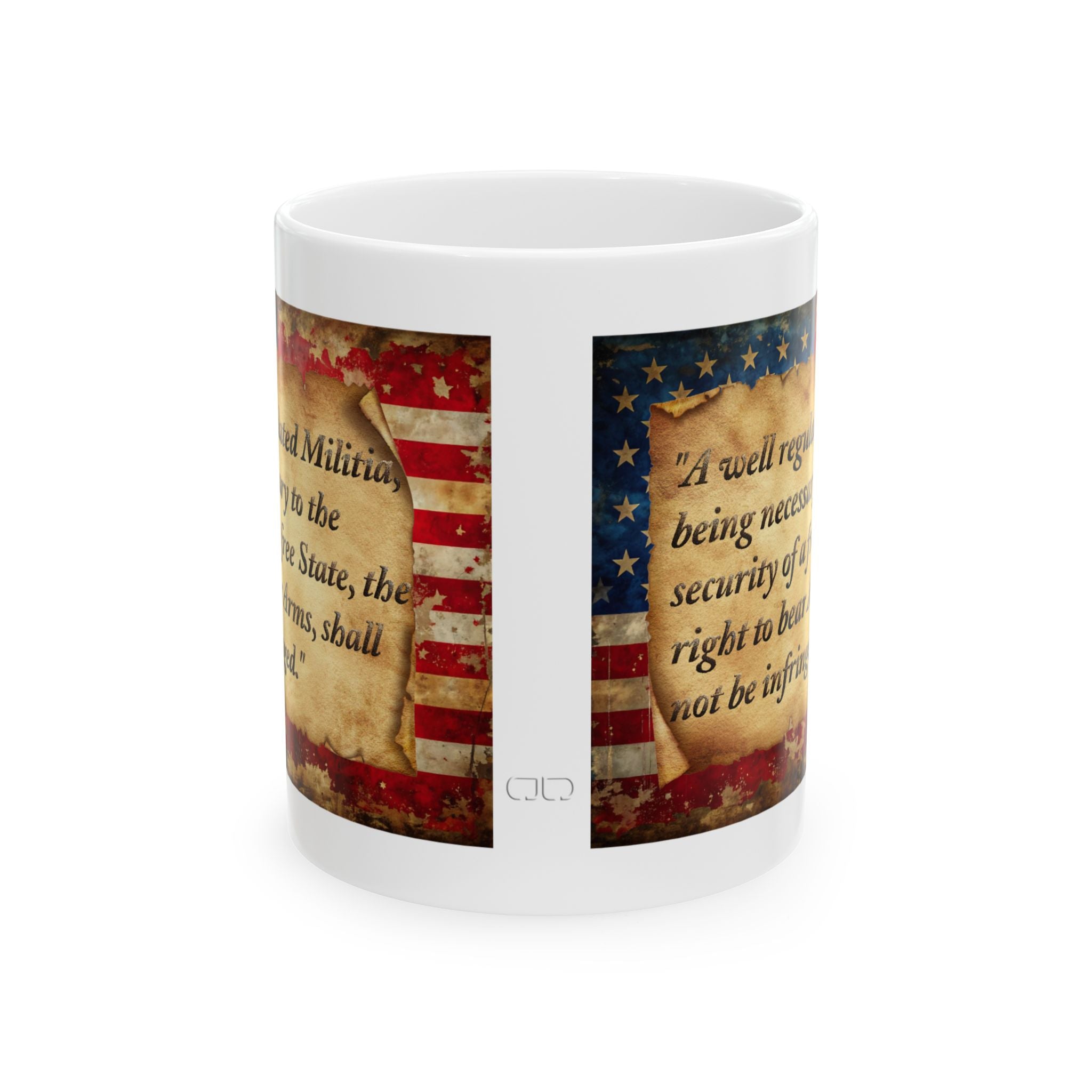 2nd Amendment Quote Mug — Vintage American Flag 11oz/15oz