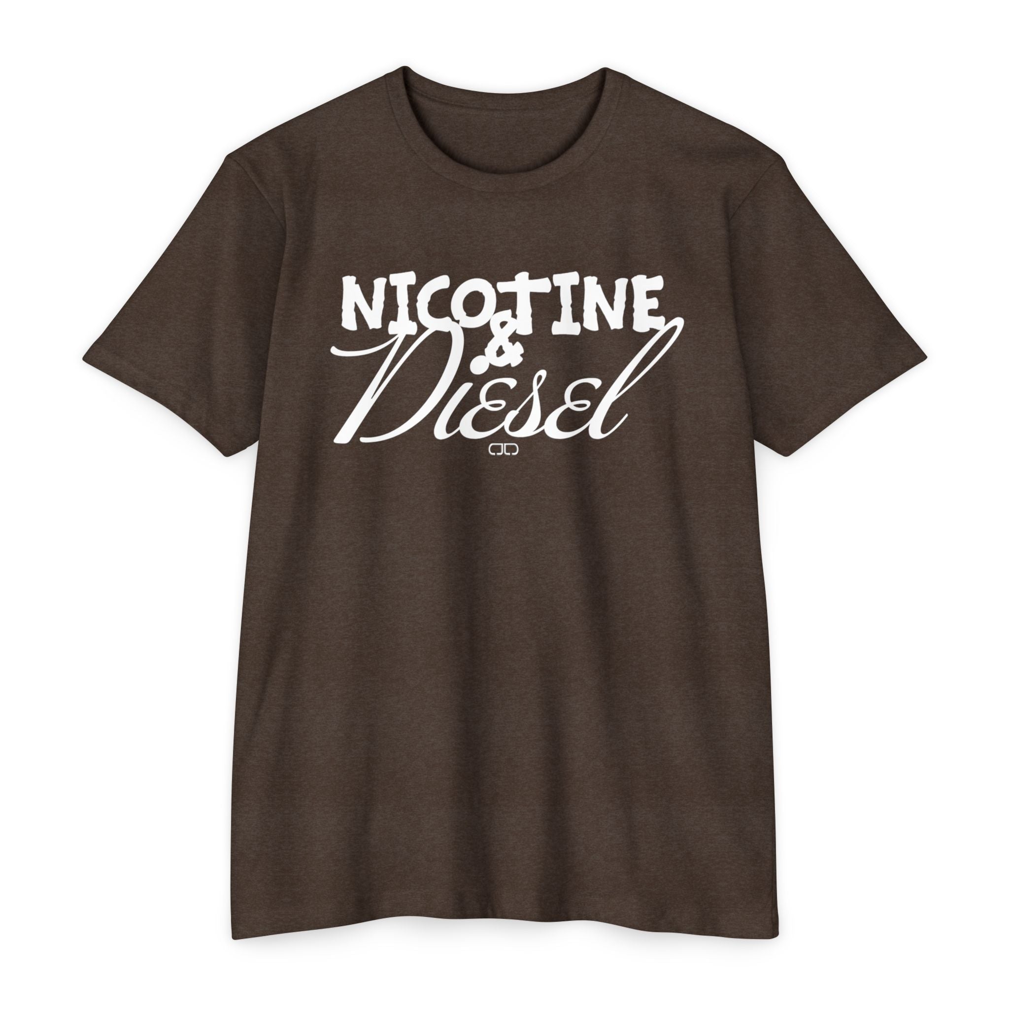 Unisex Nicotine & Diesel T-Shirt | Casual Streetwear, Gift for Smokers, Vintage-Inspired Tee, Relaxed Fit Apparel, Everyday Wear