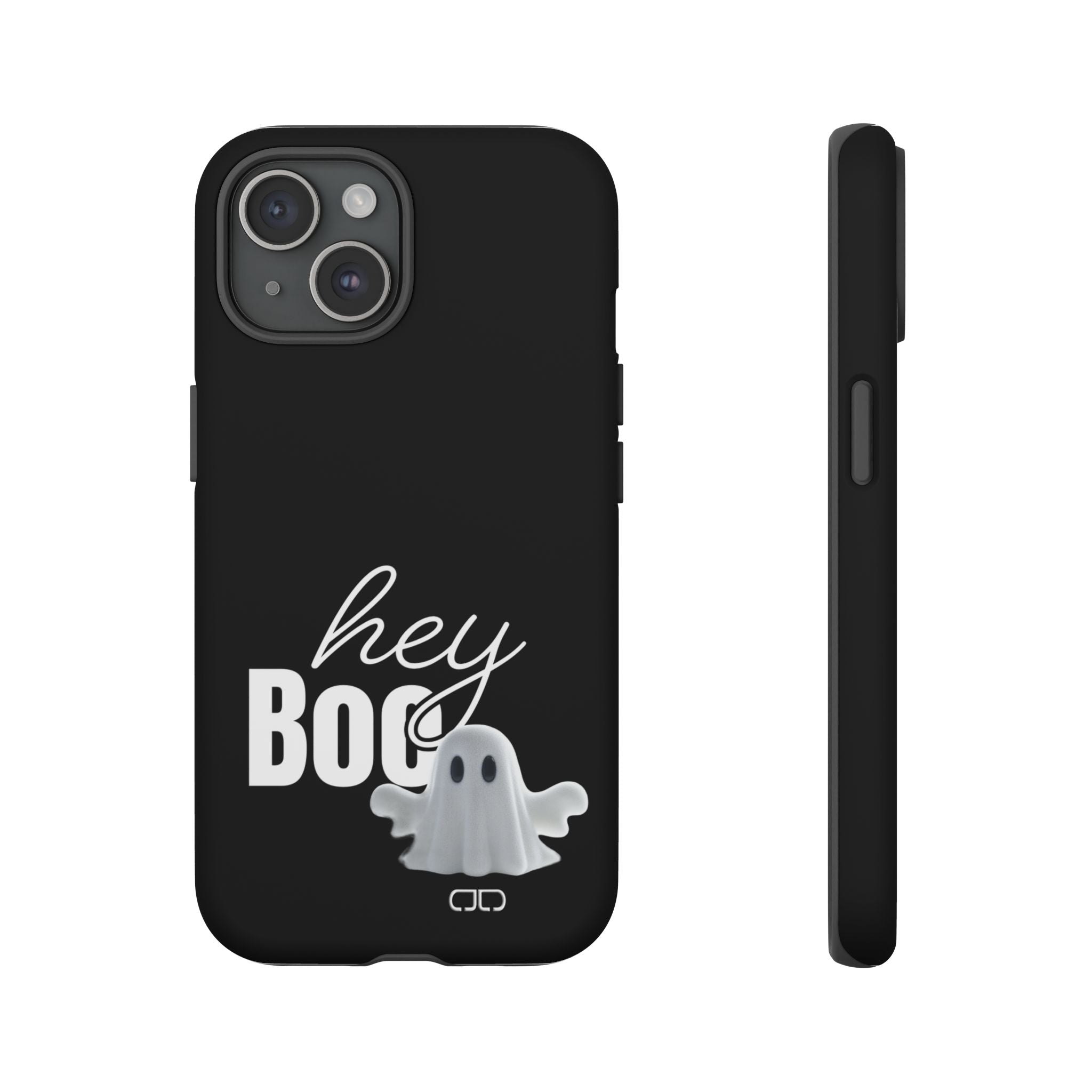 Hey Boo Tough Case, Ghost-Themed Phone Case, Cute Halloween Accessory, Spooky Gift for Friends, Tech Halloween Decor