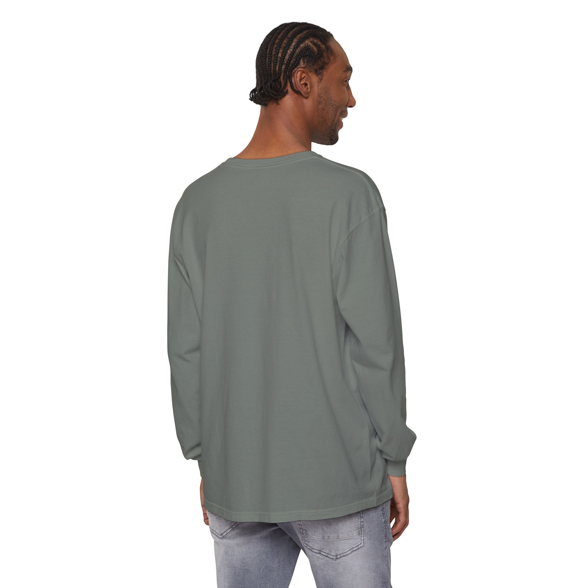 Hey Boo Halloween Ghost Long Sleeve T-Shirt - Perfect for Fall, Spooky Season, Cute Ghost Tee, Unisex Halloween Apparel, 'Hey Boo' Shirt