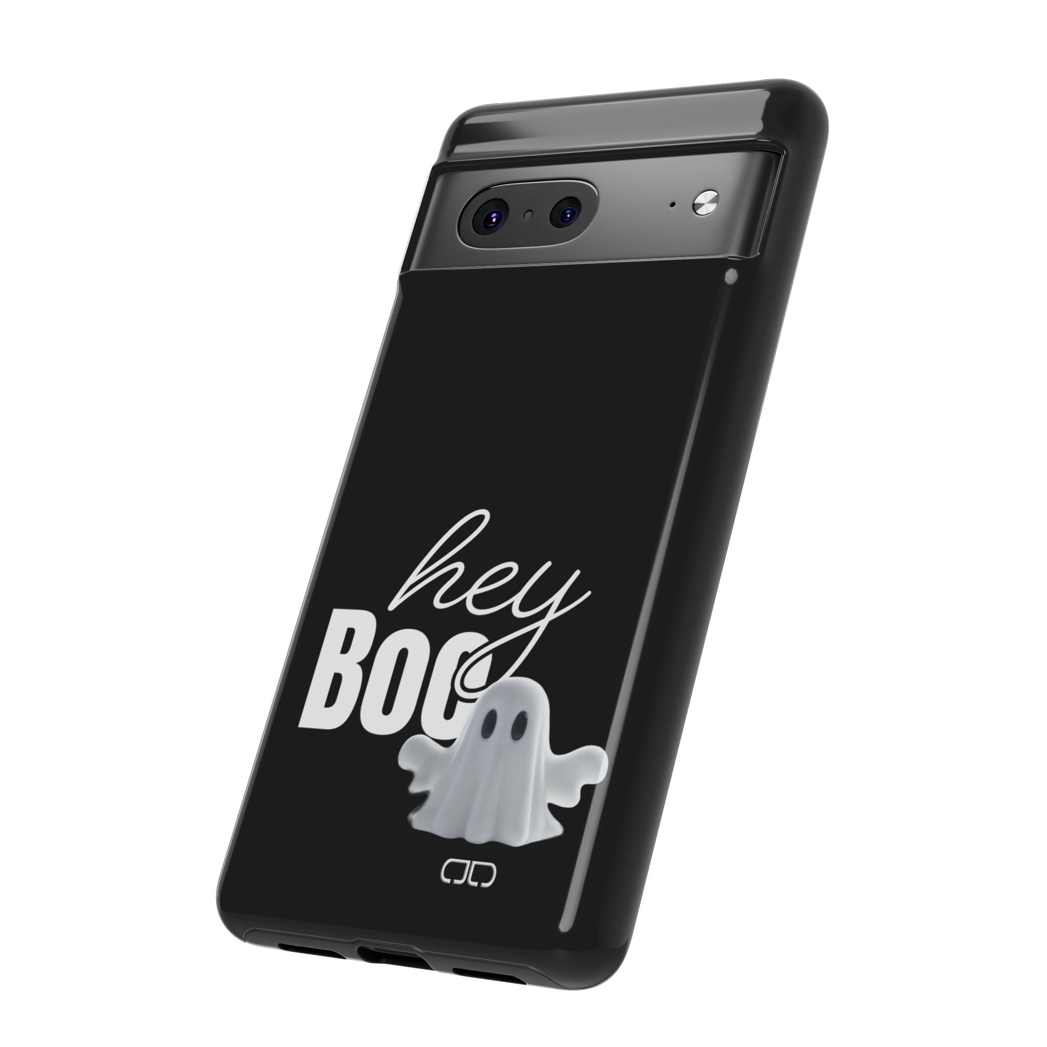 Hey Boo Tough Case, Ghost-Themed Phone Case, Cute Halloween Accessory, Spooky Gift for Friends, Tech Halloween Decor