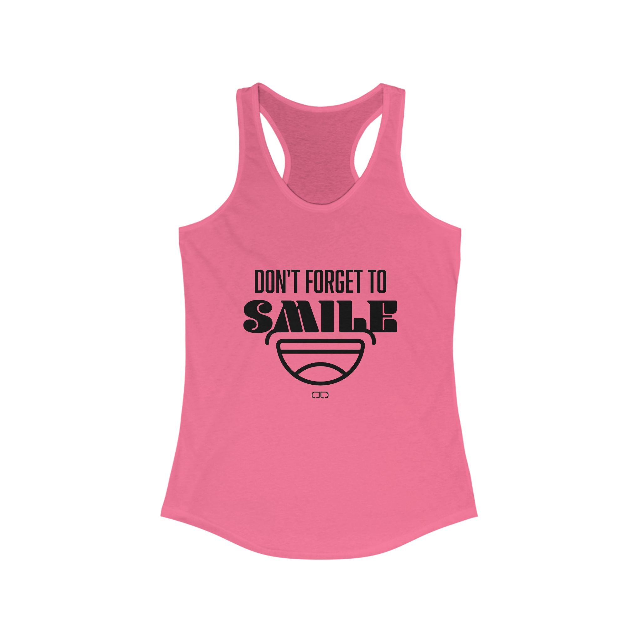 Don't Forget To Smile Tanktop | Motivational Workout Top, Fitness Apparel, Gift for Her, Casual Summer Shirt, Yoga Wear