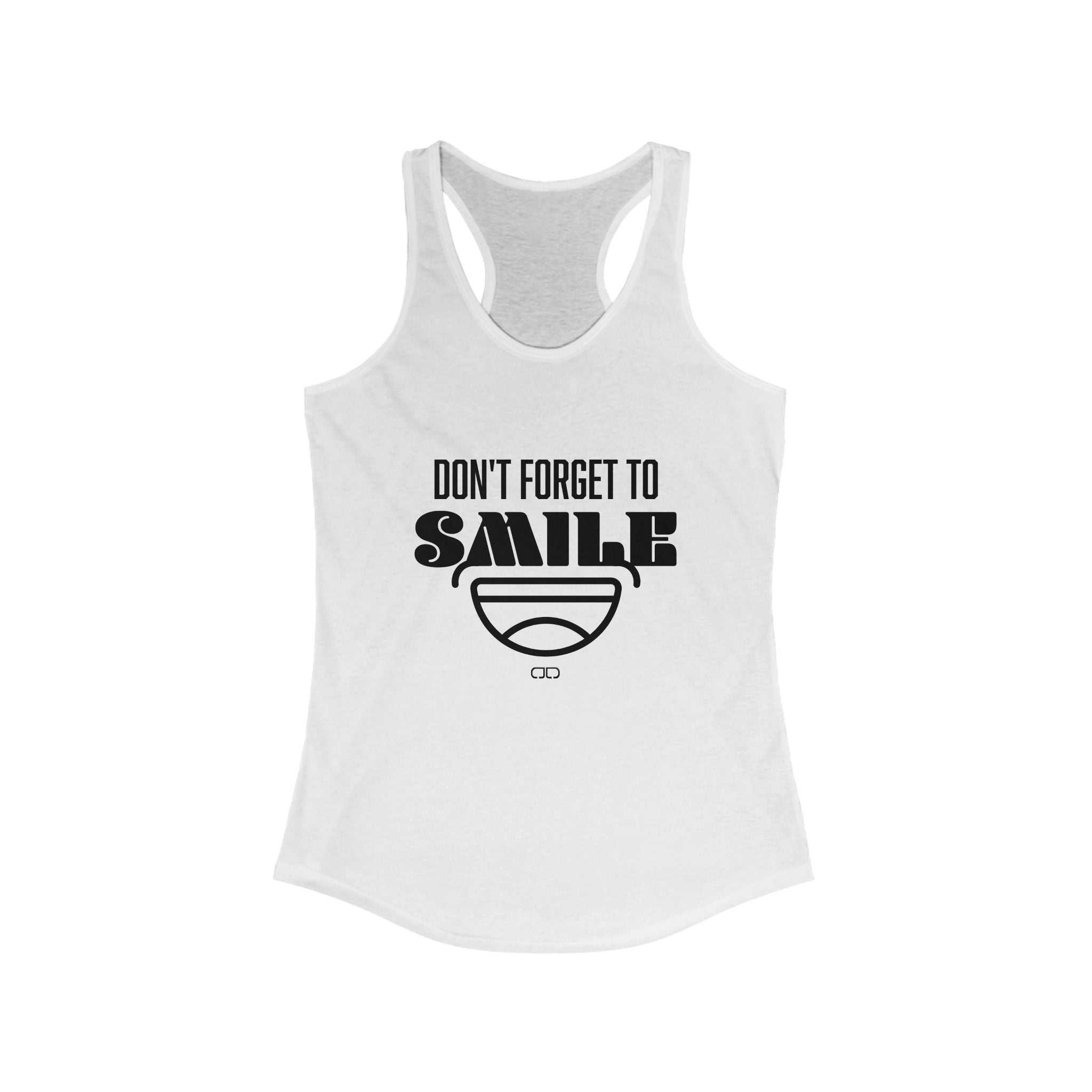 Don't Forget To Smile Tanktop | Motivational Workout Top, Fitness Apparel, Gift for Her, Casual Summer Shirt, Yoga Wear
