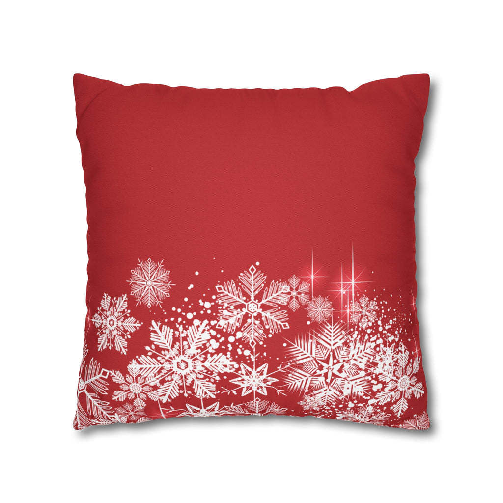 Merry Christmas Red Santa Sleigh Decorative Pillowcase