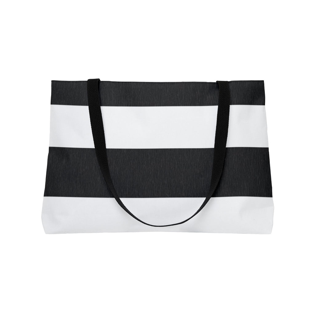 Hey Boo Ghostly Striped Weekender Tote Bag, Halloween Tote, Travel Bag, Beach Bag, Gift for Her, Fun and Stylish Accessories