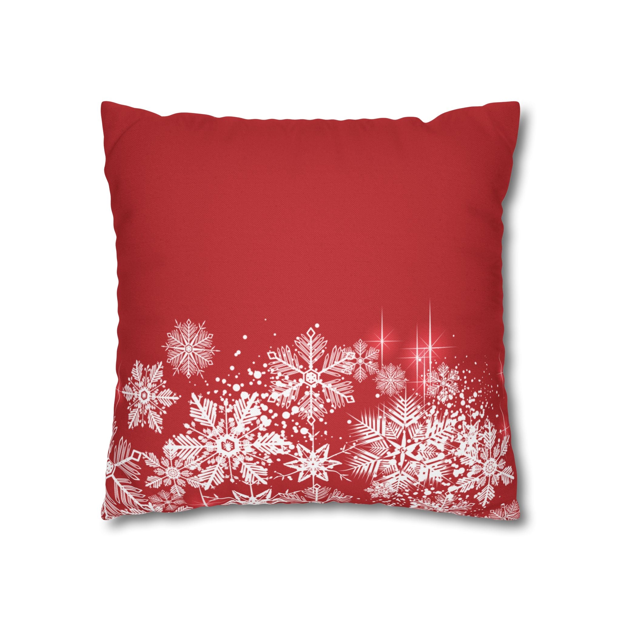 Merry Christmas Red Santa Sleigh Decorative Pillowcase