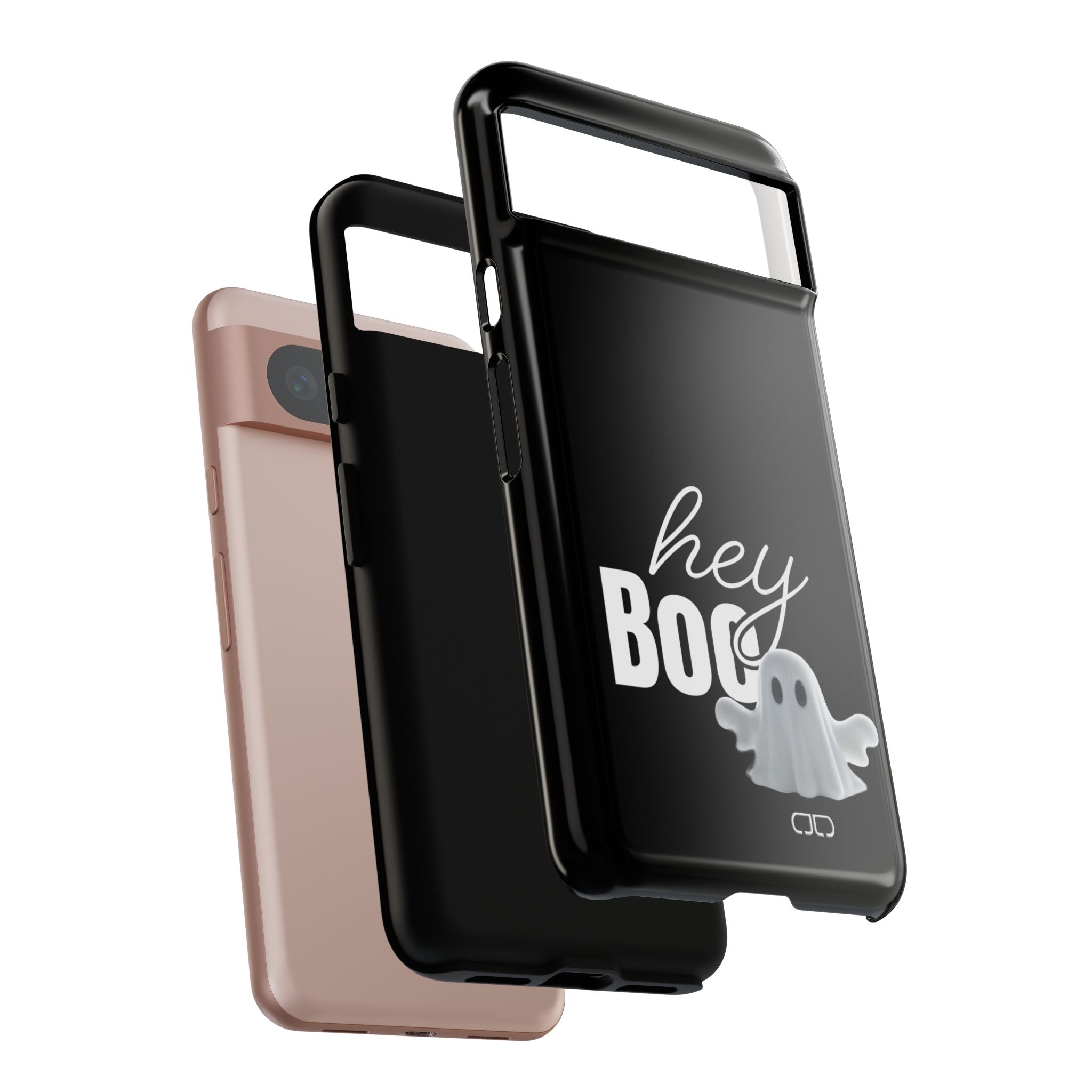 Hey Boo Tough Case, Ghost-Themed Phone Case, Cute Halloween Accessory, Spooky Gift for Friends, Tech Halloween Decor
