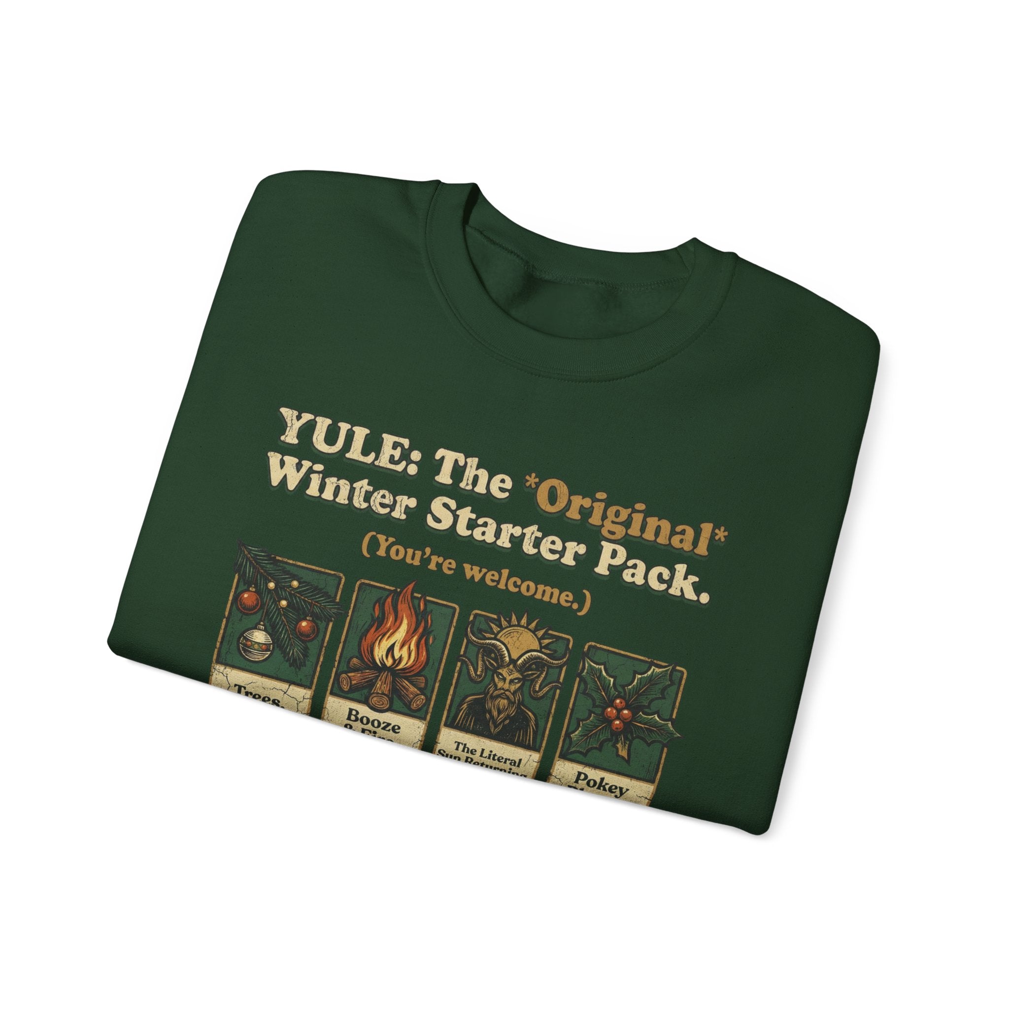 Holiday Yule Winter Starter Pack Sweatshirt — Cozy Seasonal Crewneck