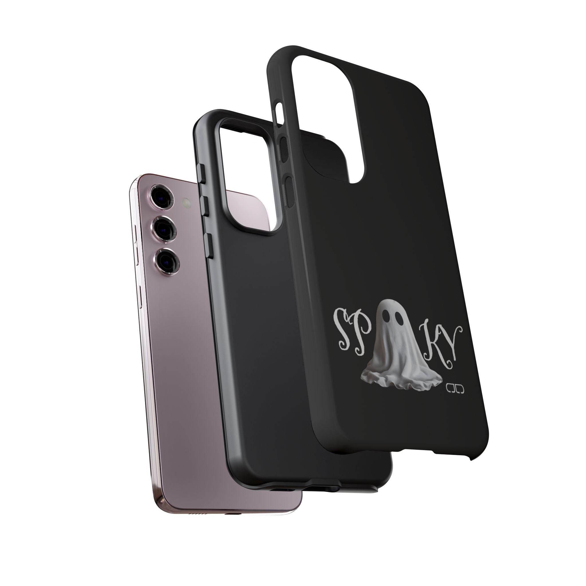 Spooky Ghost Phone Case, Halloween Accessories, Cute Phone Cover, Unique Gift for Ghost Lovers, Trendy Smartphone Decor
