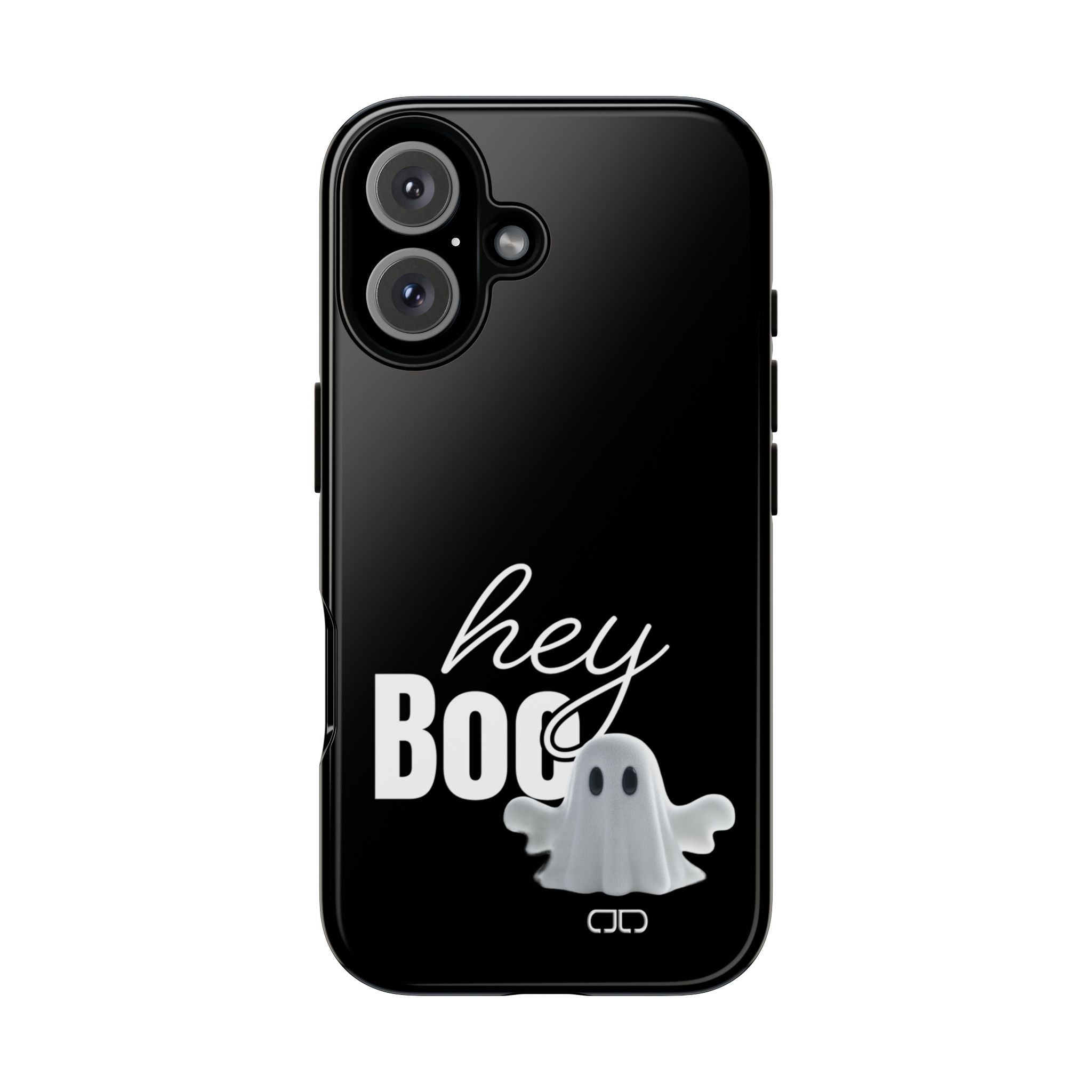 Hey Boo Tough Case, Ghost-Themed Phone Case, Cute Halloween Accessory, Spooky Gift for Friends, Tech Halloween Decor