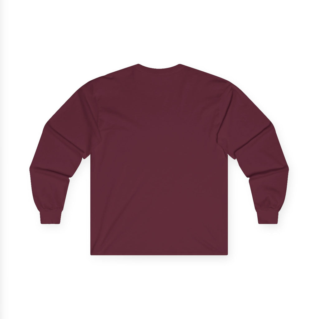 The Daily Grind Skull Long Sleeve Tee - Vintage Coffee & Motorcycle Vibe