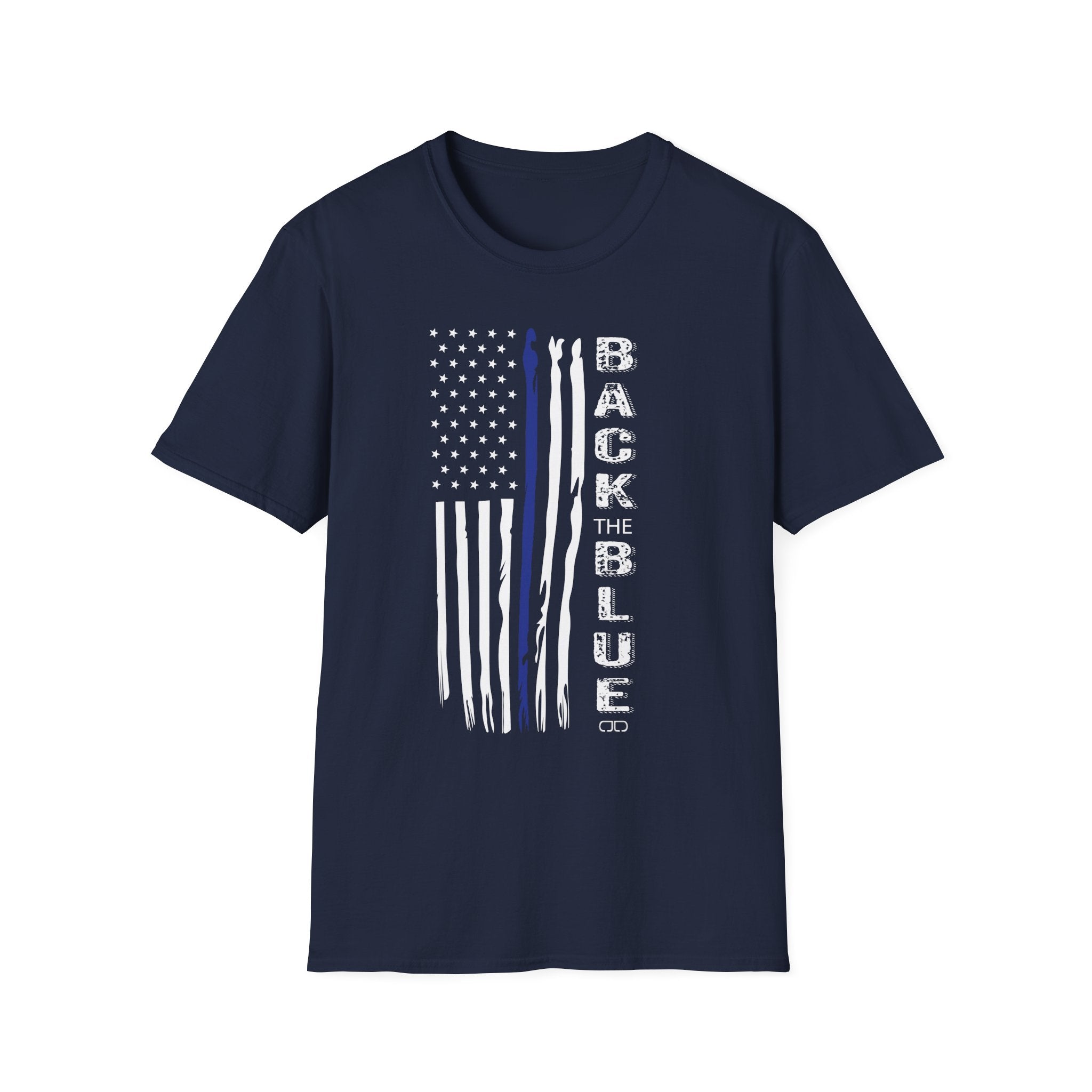 Back the Blue Unisex T-Shirt, Softstyle Tee, Police Support Shirt, Patriotic Gift, Law Enforcement Apparel