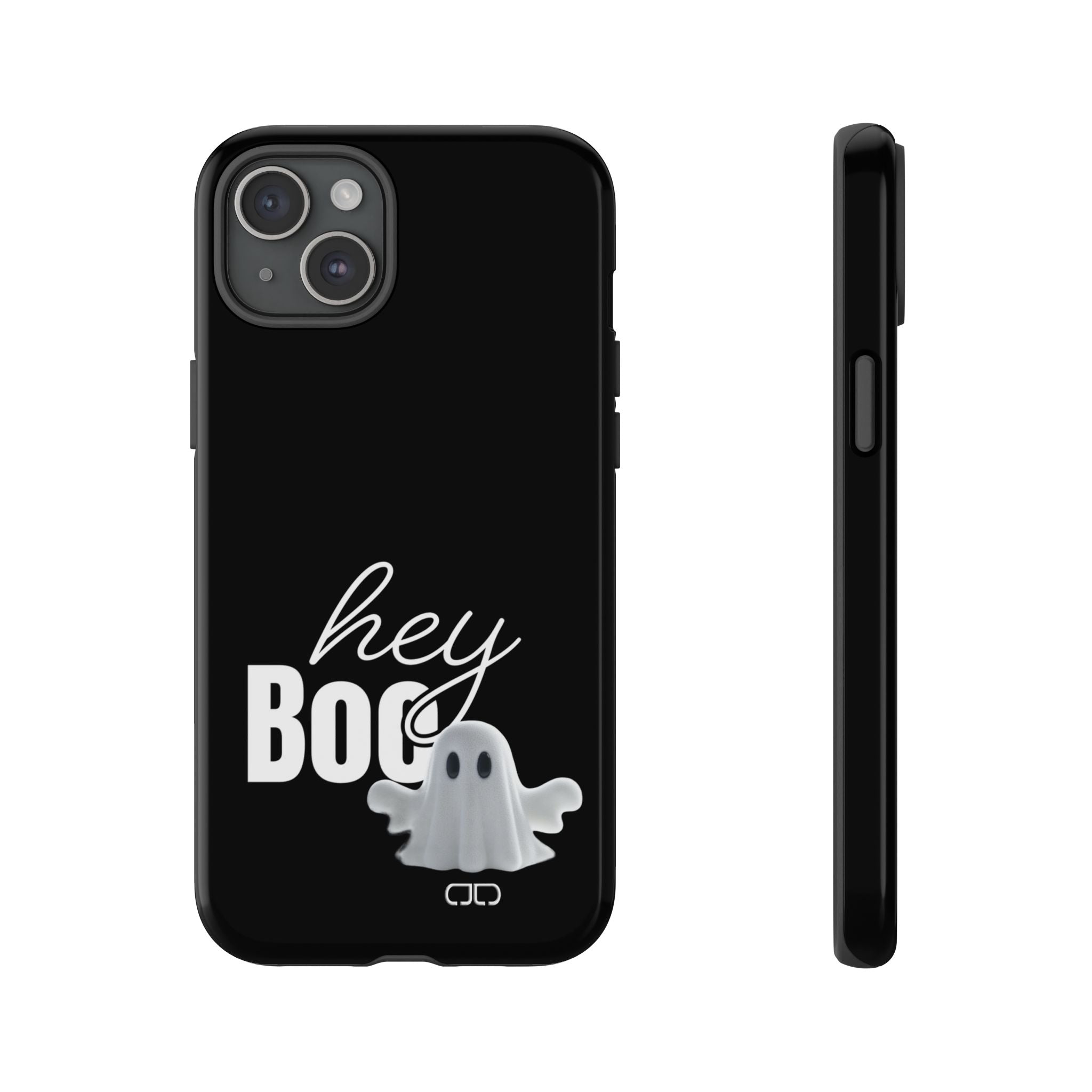 Hey Boo Tough Case, Ghost-Themed Phone Case, Cute Halloween Accessory, Spooky Gift for Friends, Tech Halloween Decor