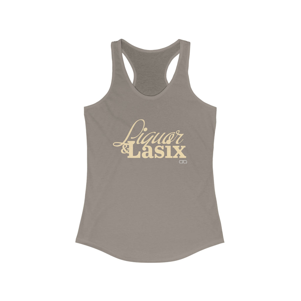 Liquor & Lasix Women's Racerback Tank - Summer Vibes, Casual Wear, Gifts, Horse Lovers