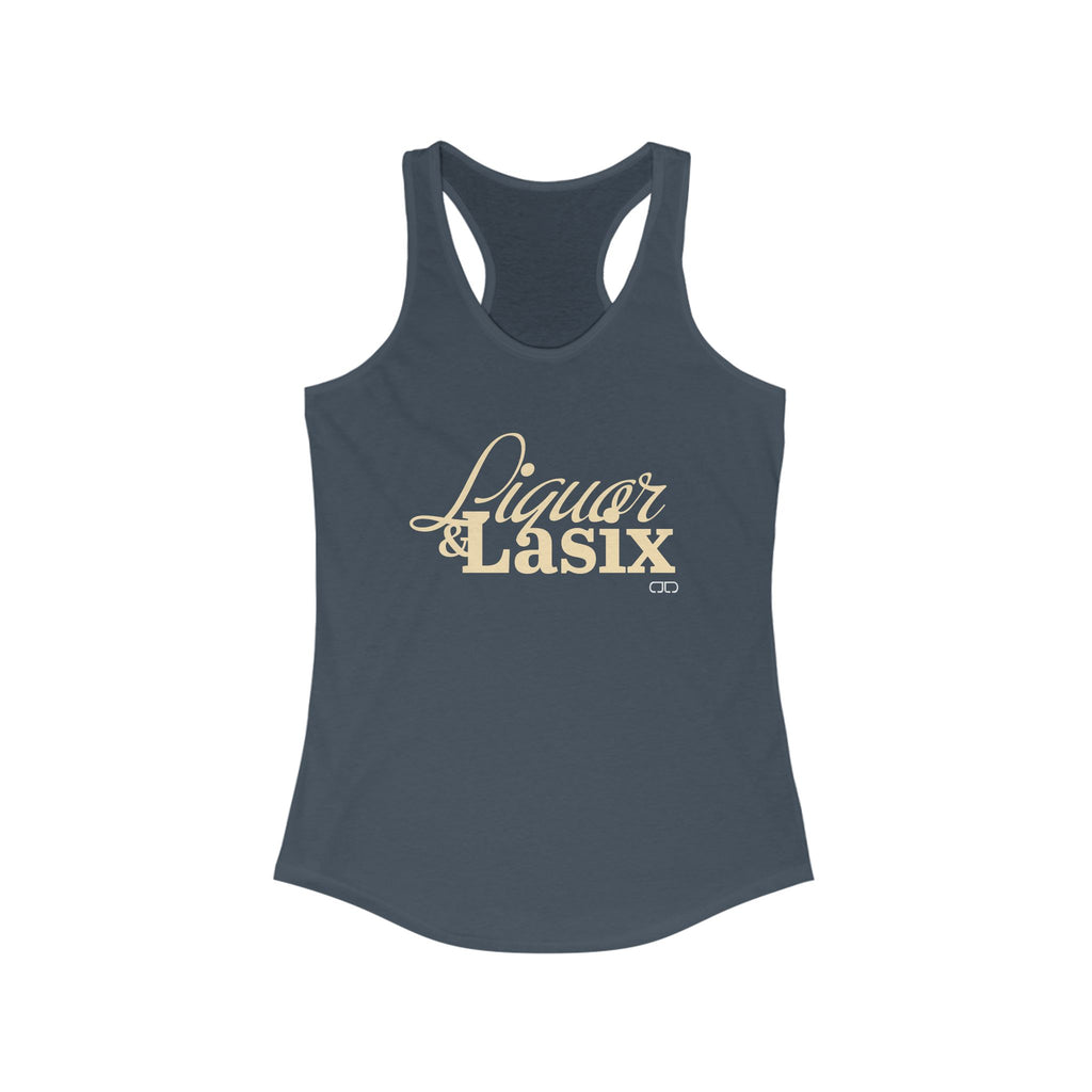 Liquor & Lasix Women's Racerback Tank - Summer Vibes, Casual Wear, Gifts, Horse Lovers