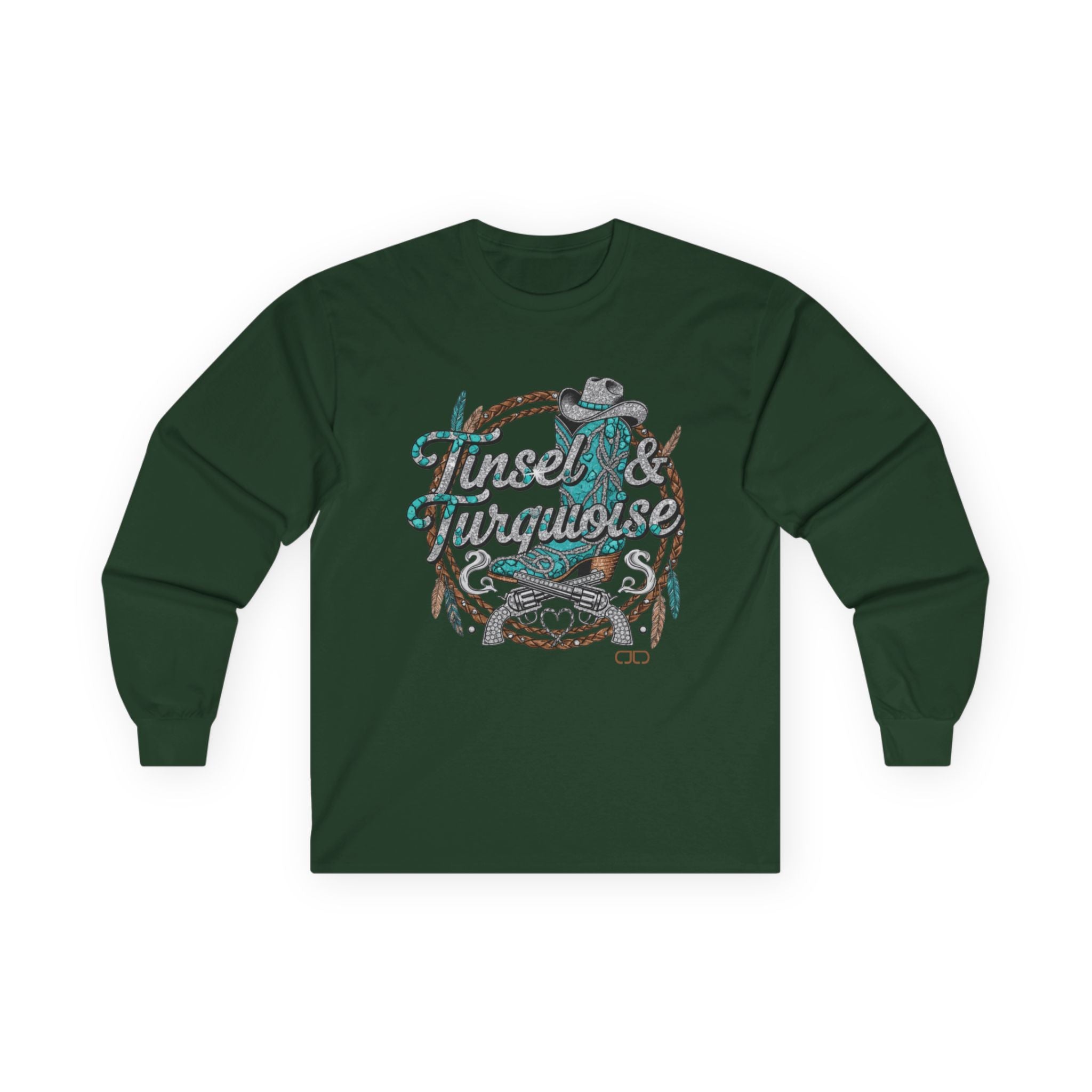 Tinsel & Turquoise Long Sleeve Tshirt