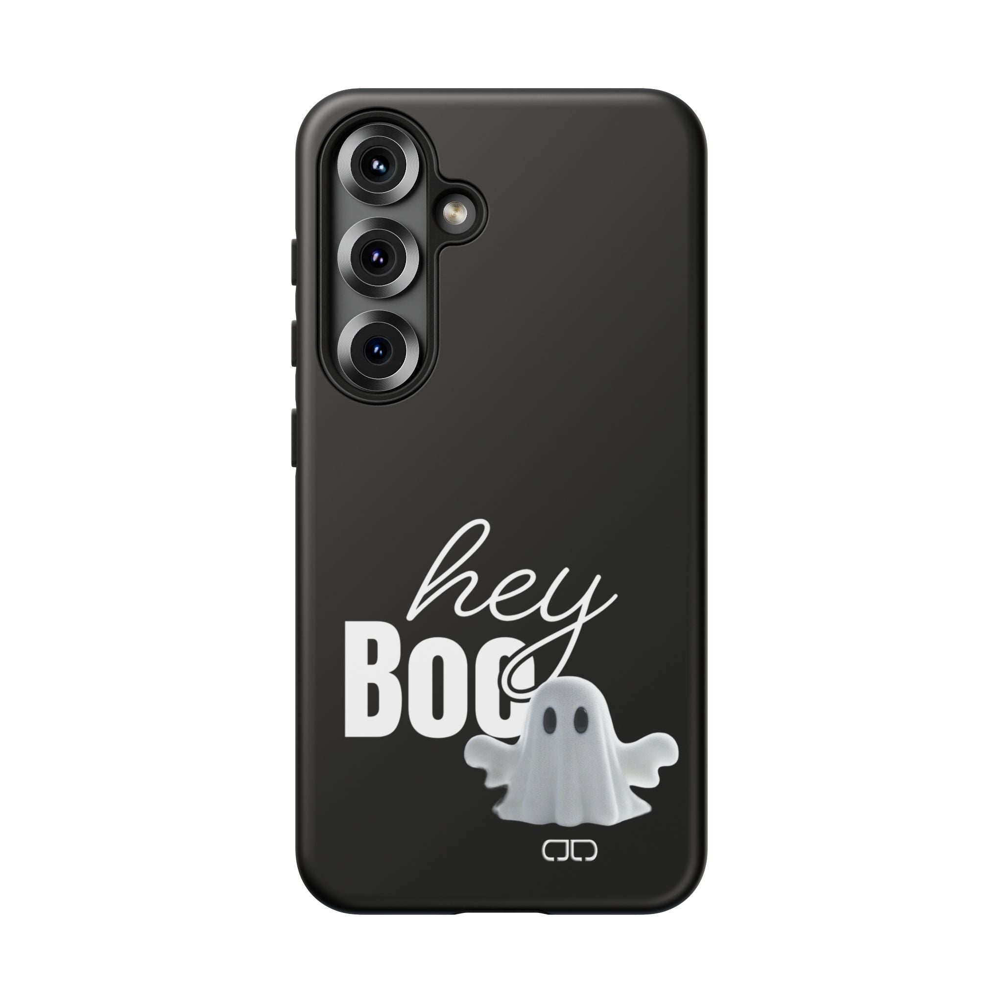 Hey Boo Tough Case, Ghost-Themed Phone Case, Cute Halloween Accessory, Spooky Gift for Friends, Tech Halloween Decor