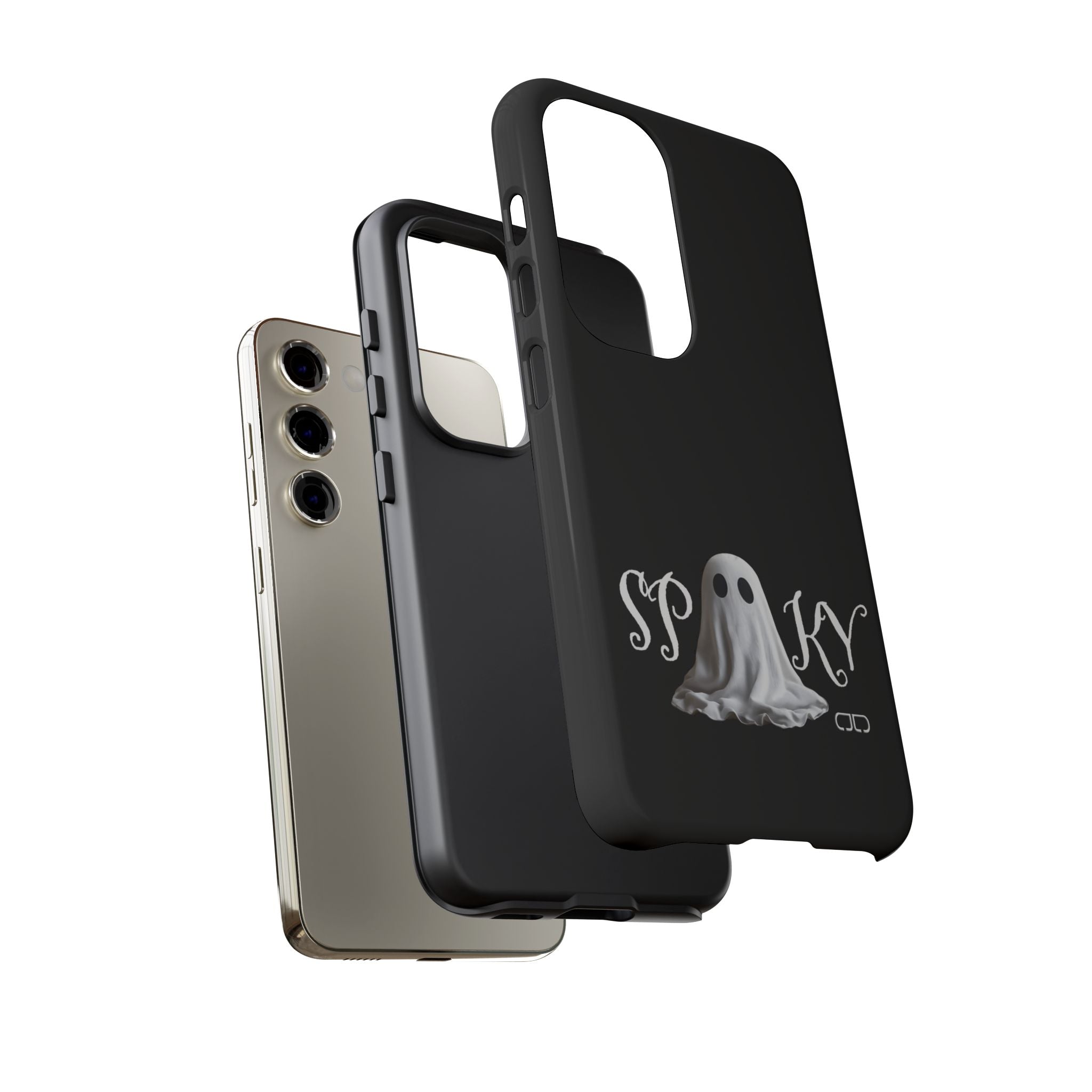 Spooky Ghost Phone Case, Halloween Accessories, Cute Phone Cover, Unique Gift for Ghost Lovers, Trendy Smartphone Decor