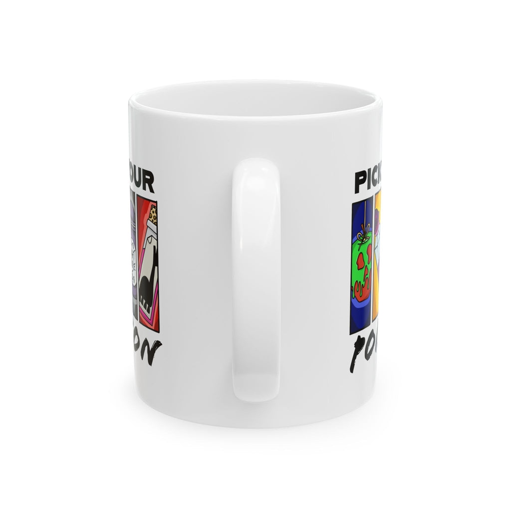Pick Your Poison, Fun Gift for Coffee Lovers, Unique Birthday Present, Quirky Kitchen Decor, Humorous Gift Idea