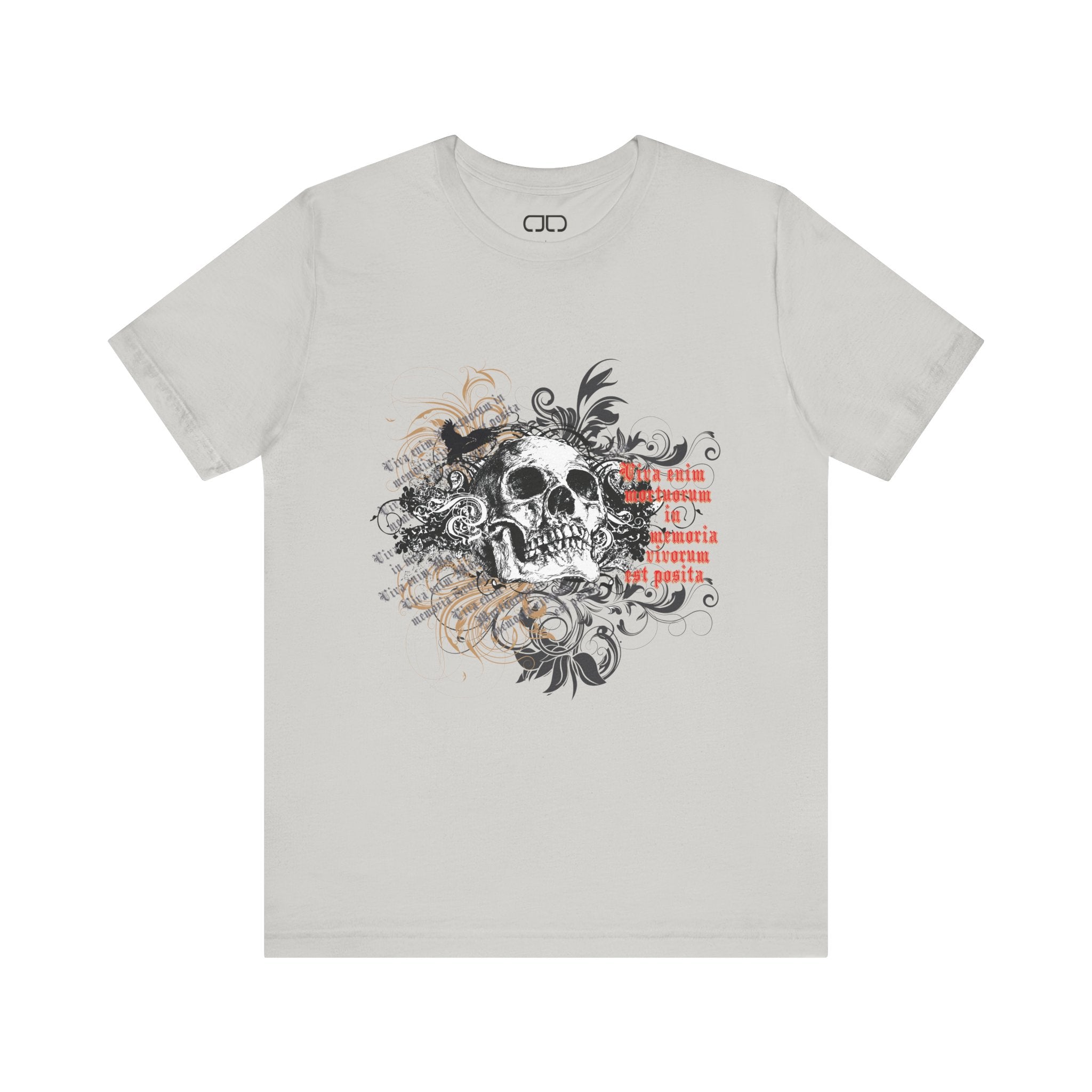 Edgy Skull Graphic Tee, Unisex Short Sleeve T-Shirt, Gothic Fashion, Halloween, Punk Rock Style, Casual Wear, Gift for Him/Her