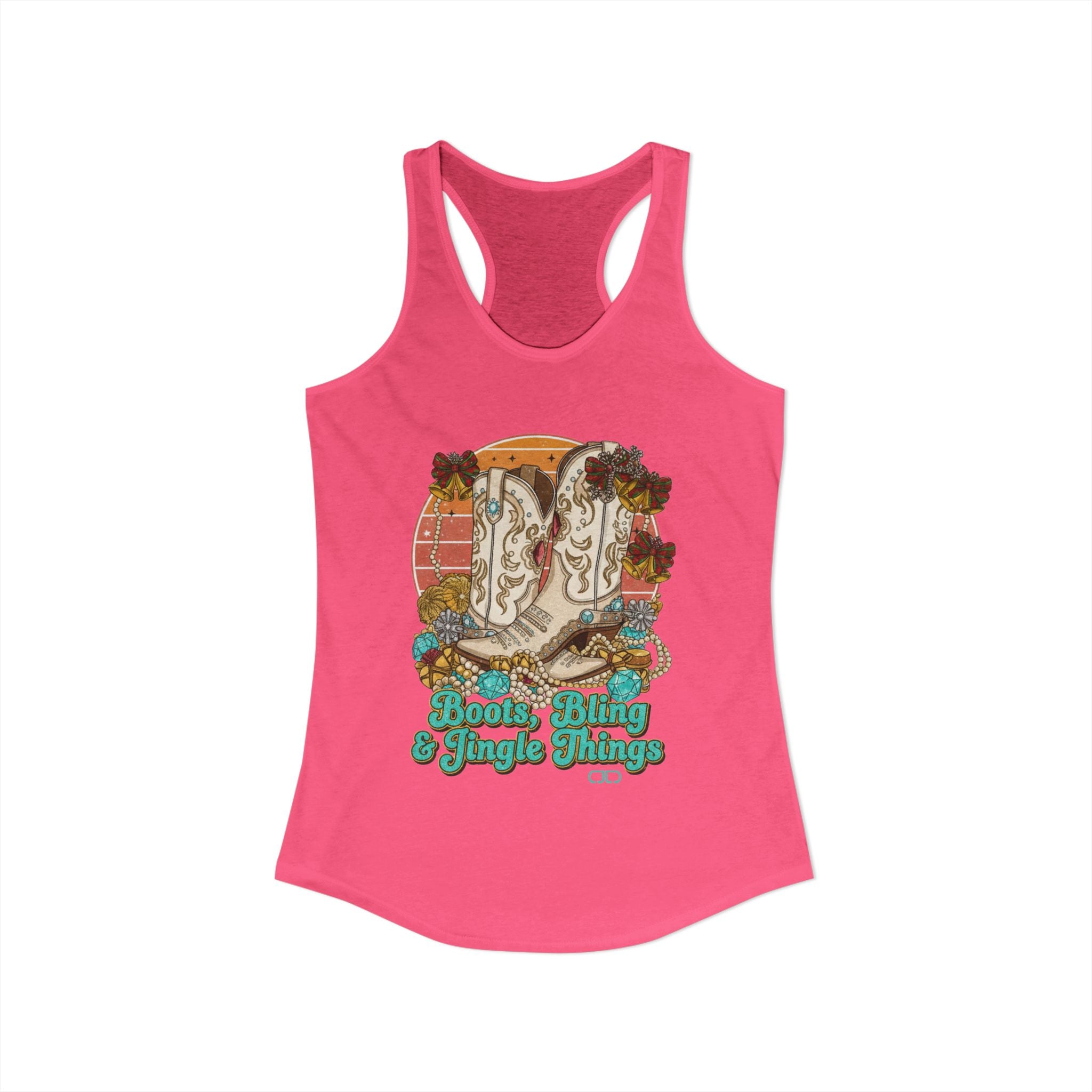 Boots, Bling, and Jingle Things Tanktop