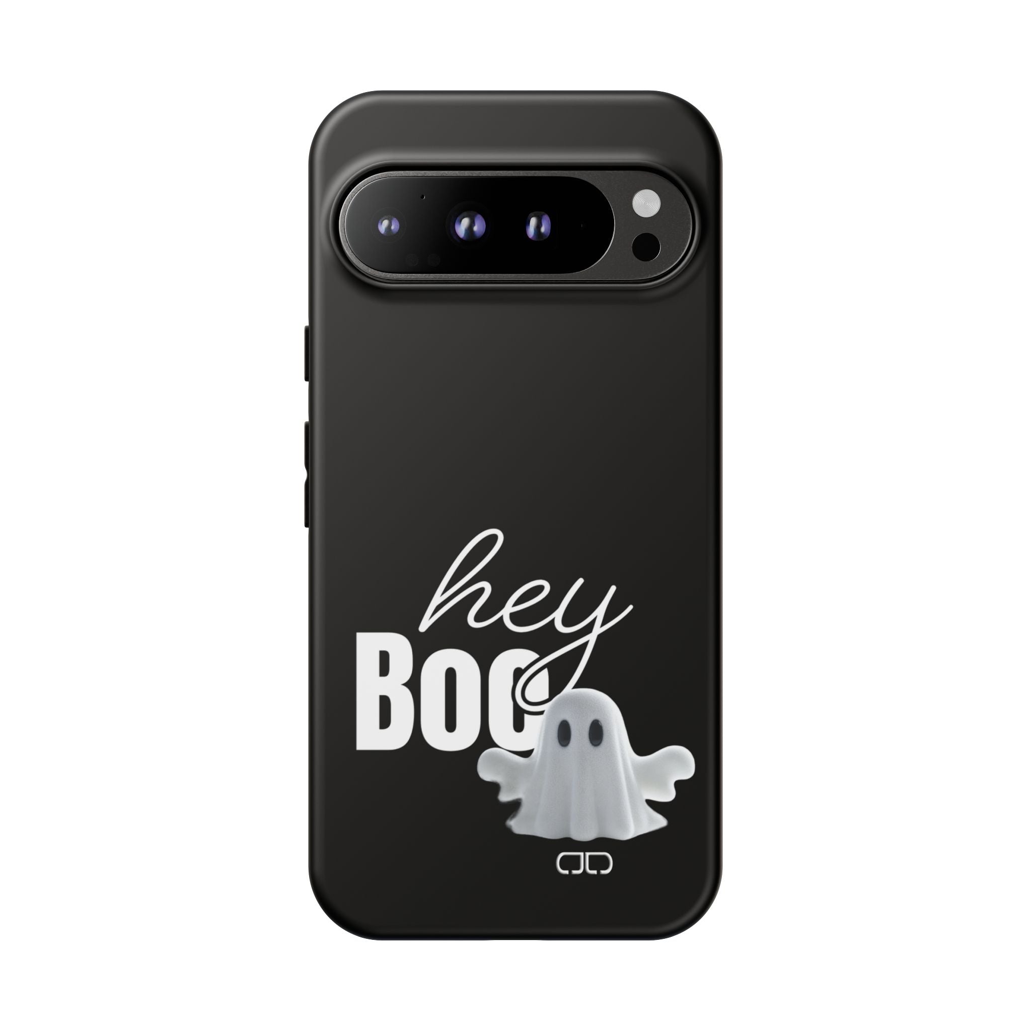 Hey Boo Tough Case, Ghost-Themed Phone Case, Cute Halloween Accessory, Spooky Gift for Friends, Tech Halloween Decor