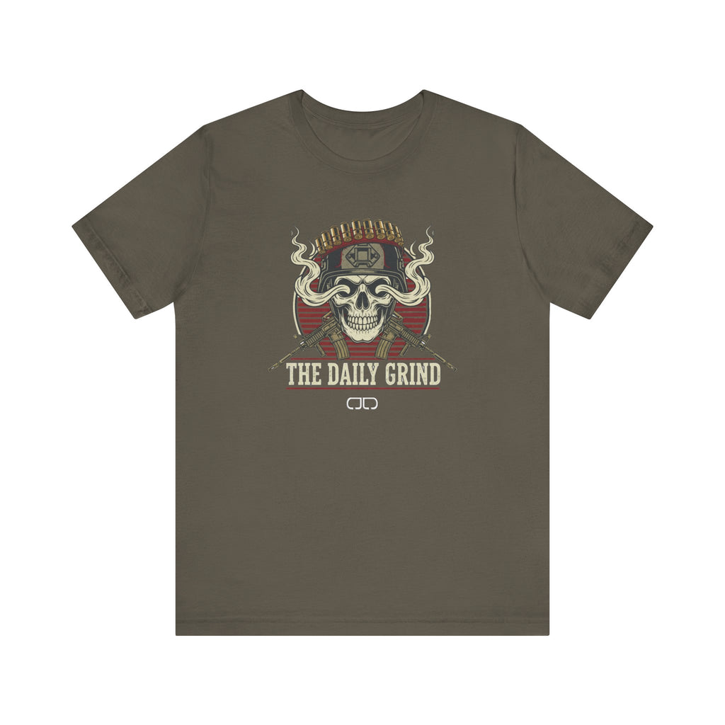 The Daily Grind Skull Tee — Vintage Rider Motorcycle T‑Shirt