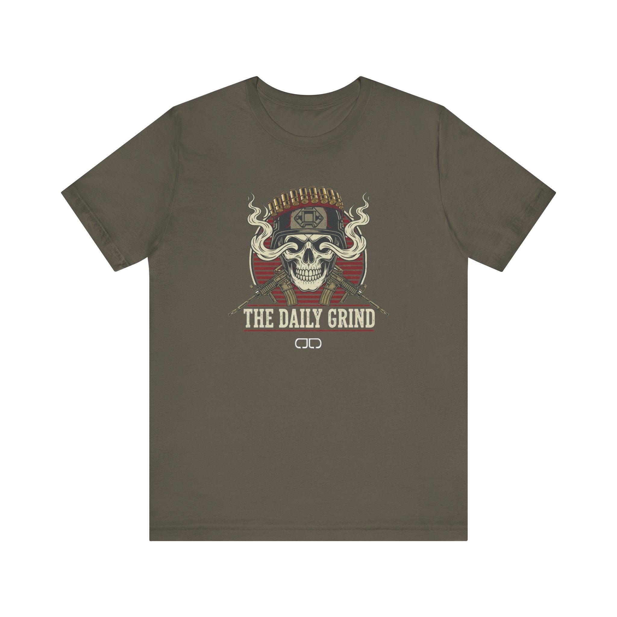 The Daily Grind Skull Tee — Vintage Rider Motorcycle T‑Shirt