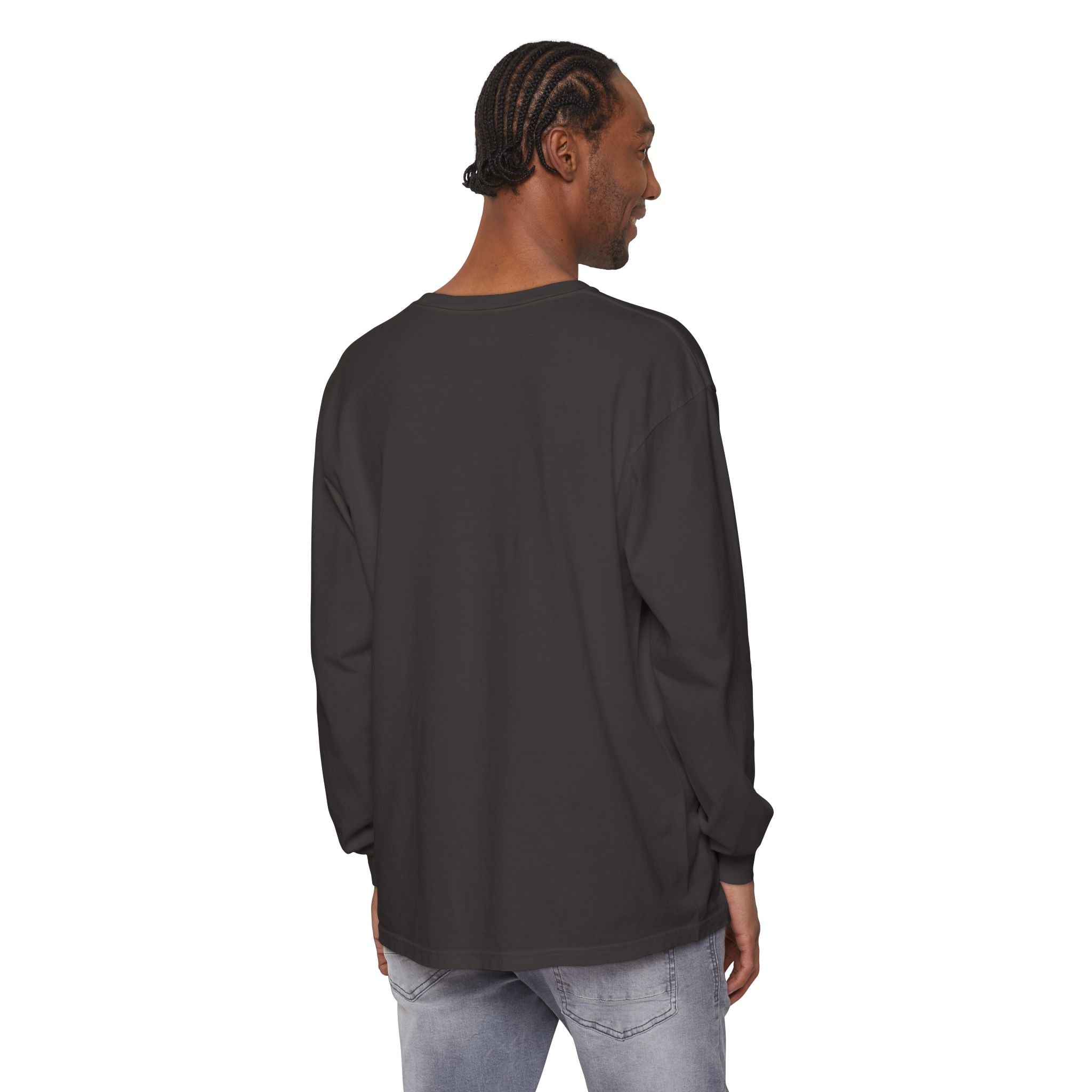 Hey Boo Halloween Ghost Long Sleeve T-Shirt - Perfect for Fall, Spooky Season, Cute Ghost Tee, Unisex Halloween Apparel, 'Hey Boo' Shirt